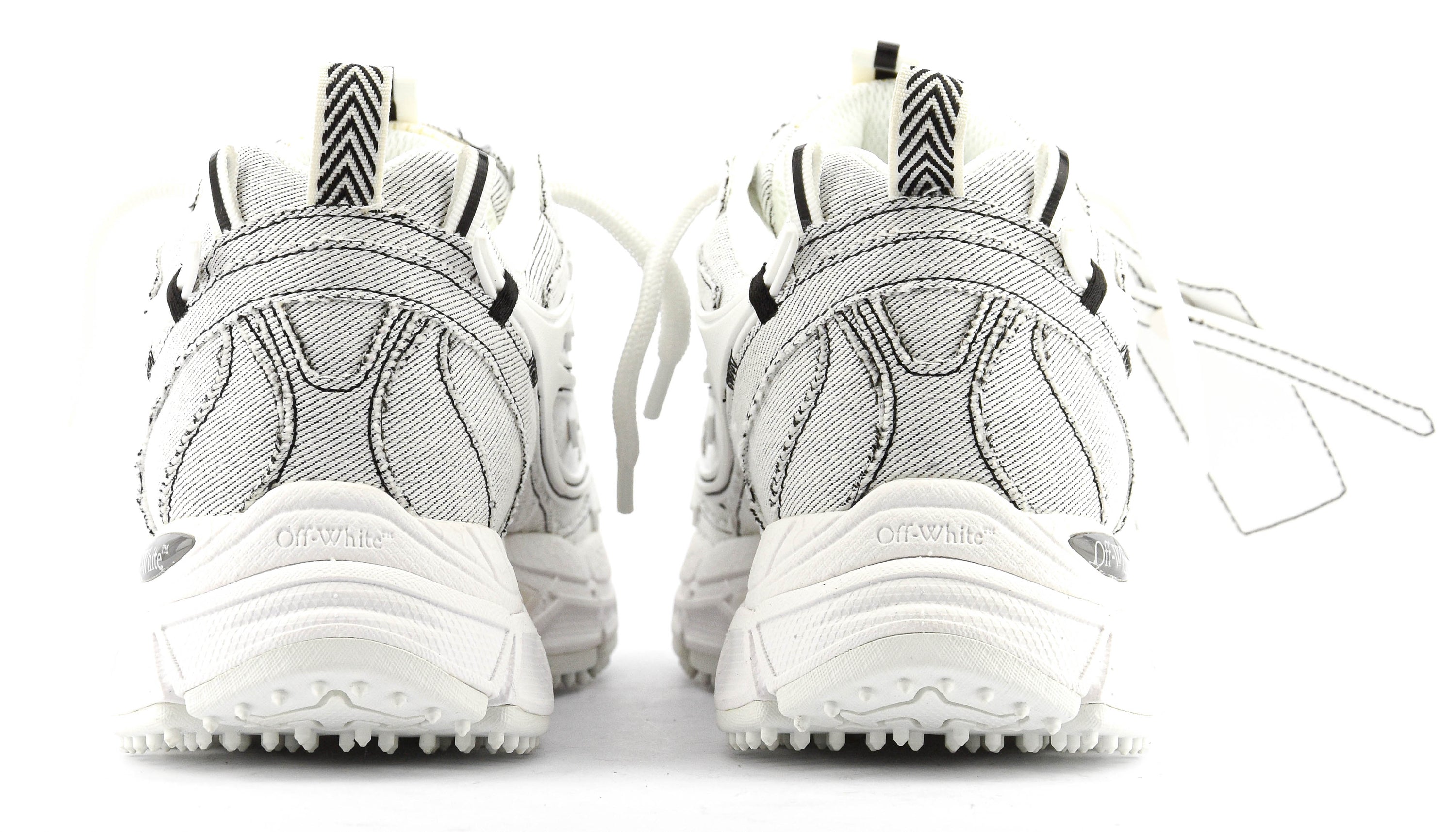 OFFWHITE BE RIGHT BACK SNEAKER WHITE JEANS