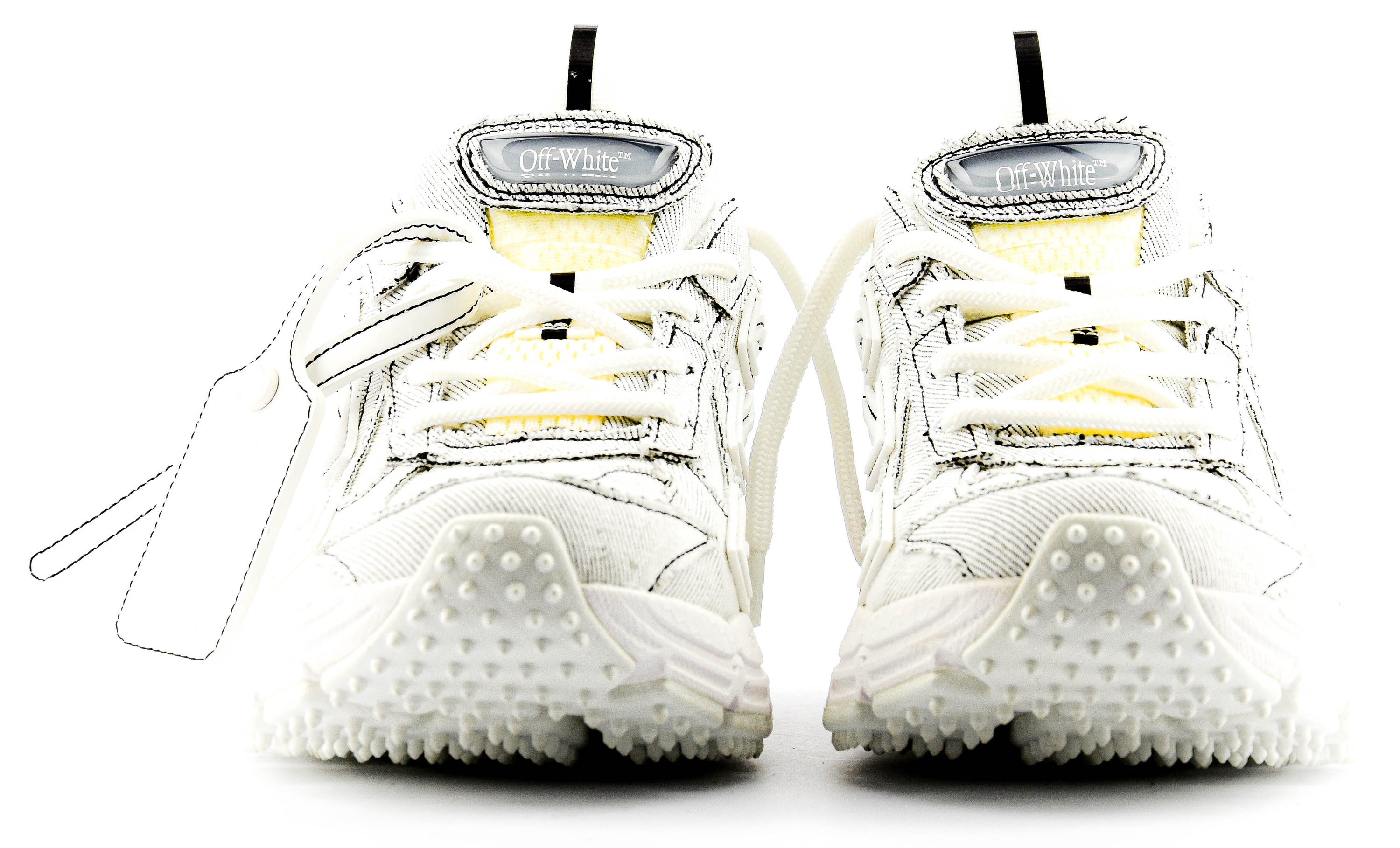 OFFWHITE BE RIGHT BACK SNEAKER WHITE JEANS