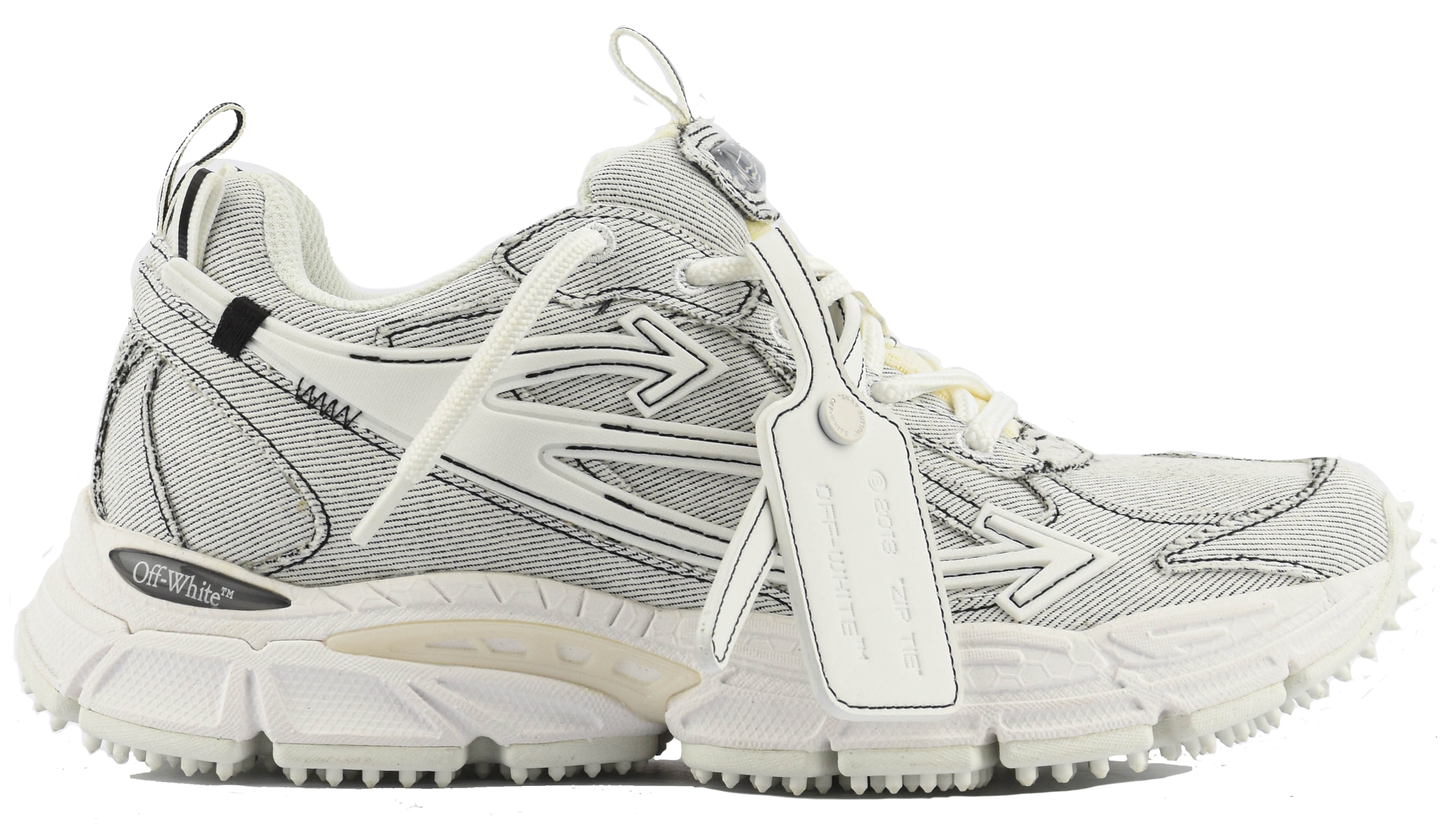 OFFWHITE BE RIGHT BACK SNEAKER WHITE JEANS