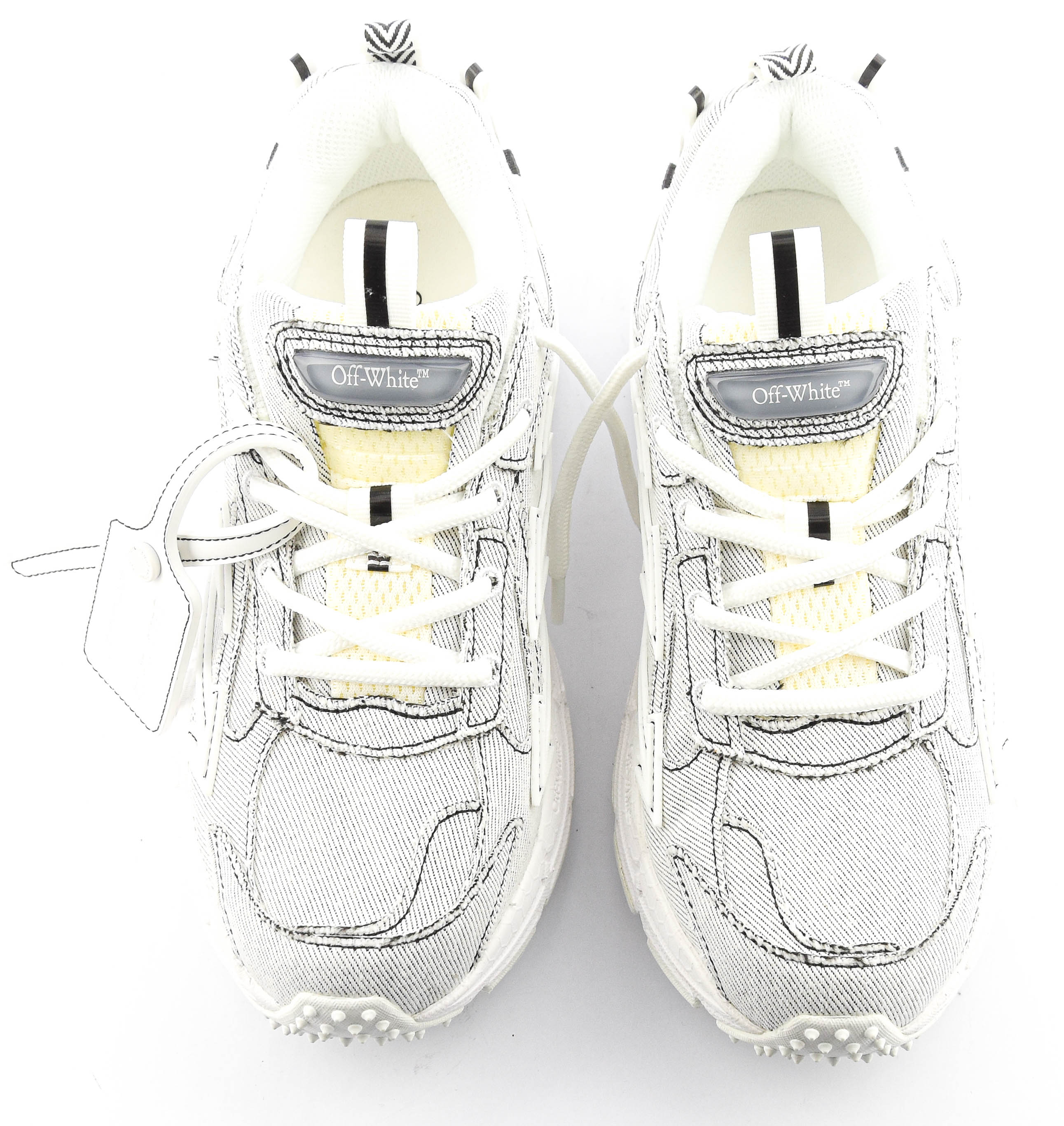 OFFWHITE BE RIGHT BACK SNEAKER WHITE JEANS
