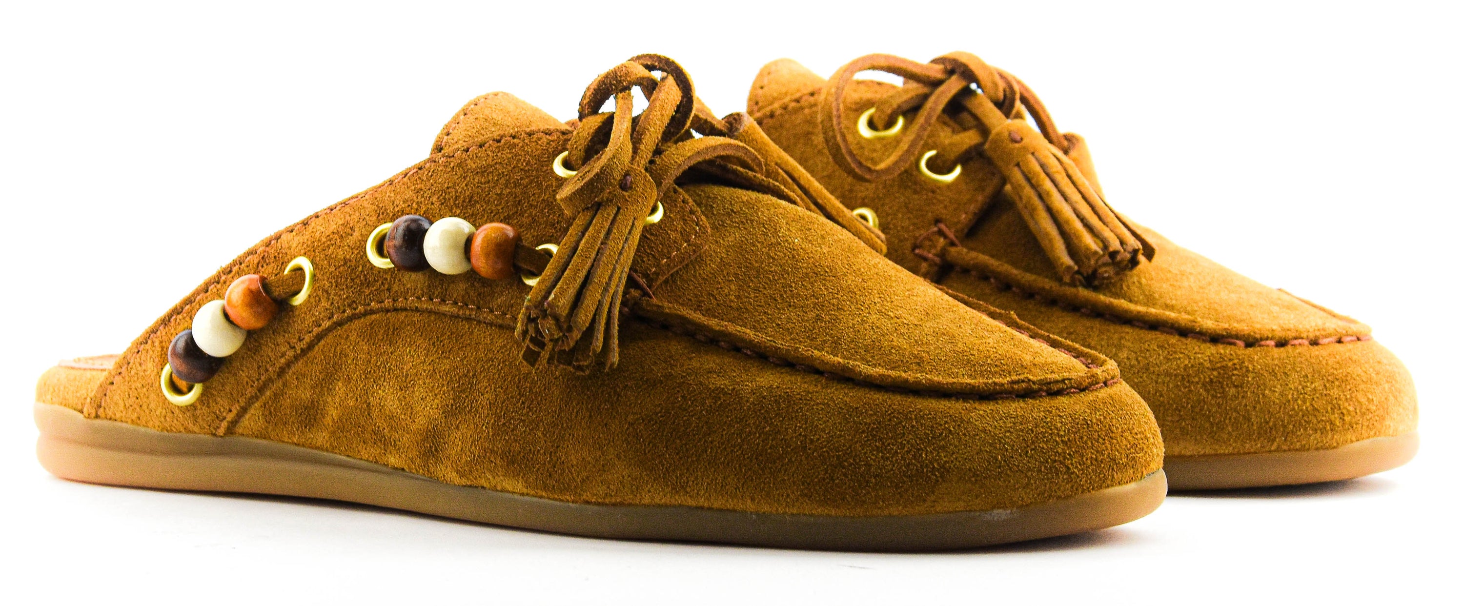 TORAL BOAT LOAFER MULE COGNAC