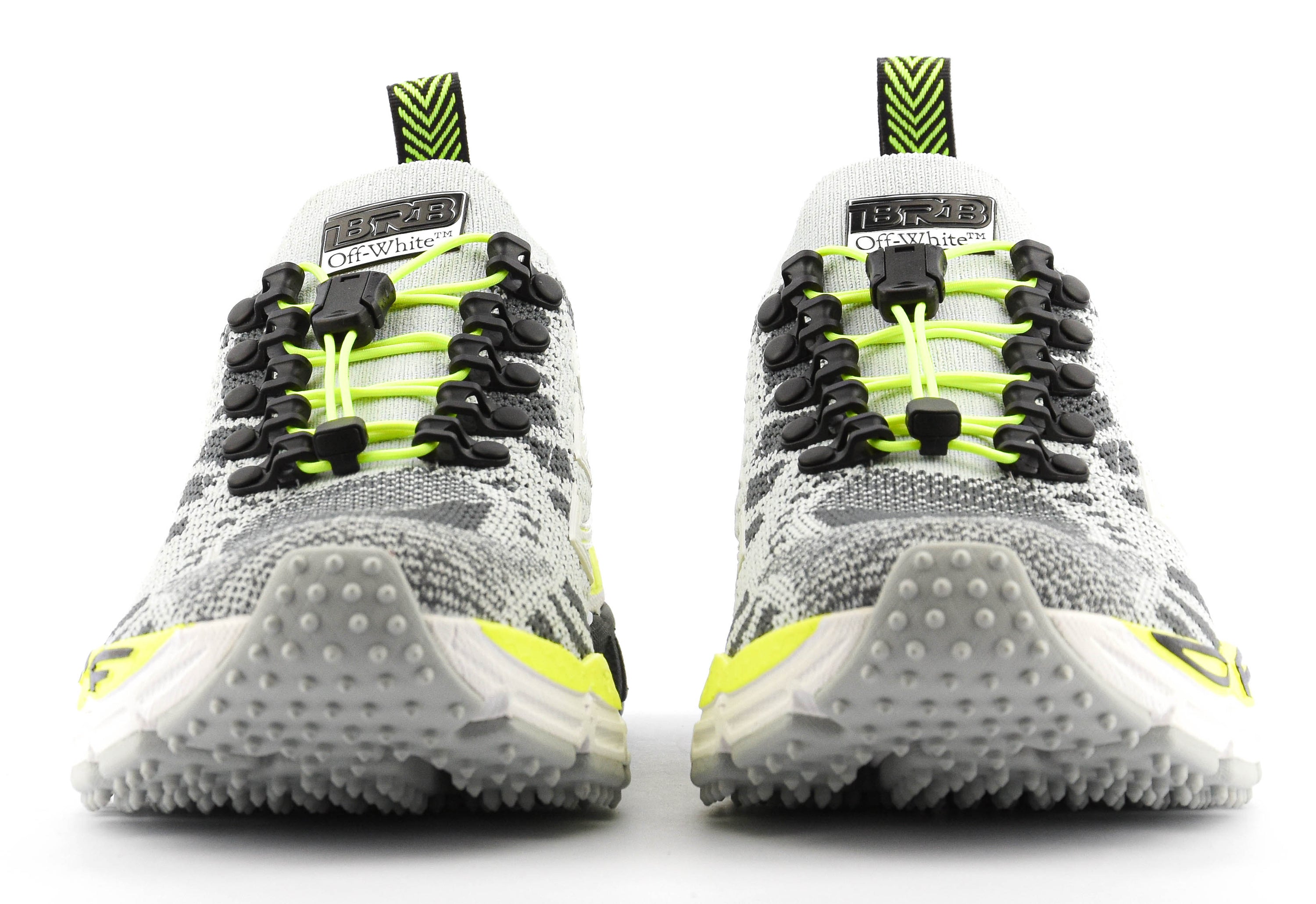 OFF WHITE BE RIGHT BACK KNIT LIGHT GREY YELLOW FLUO