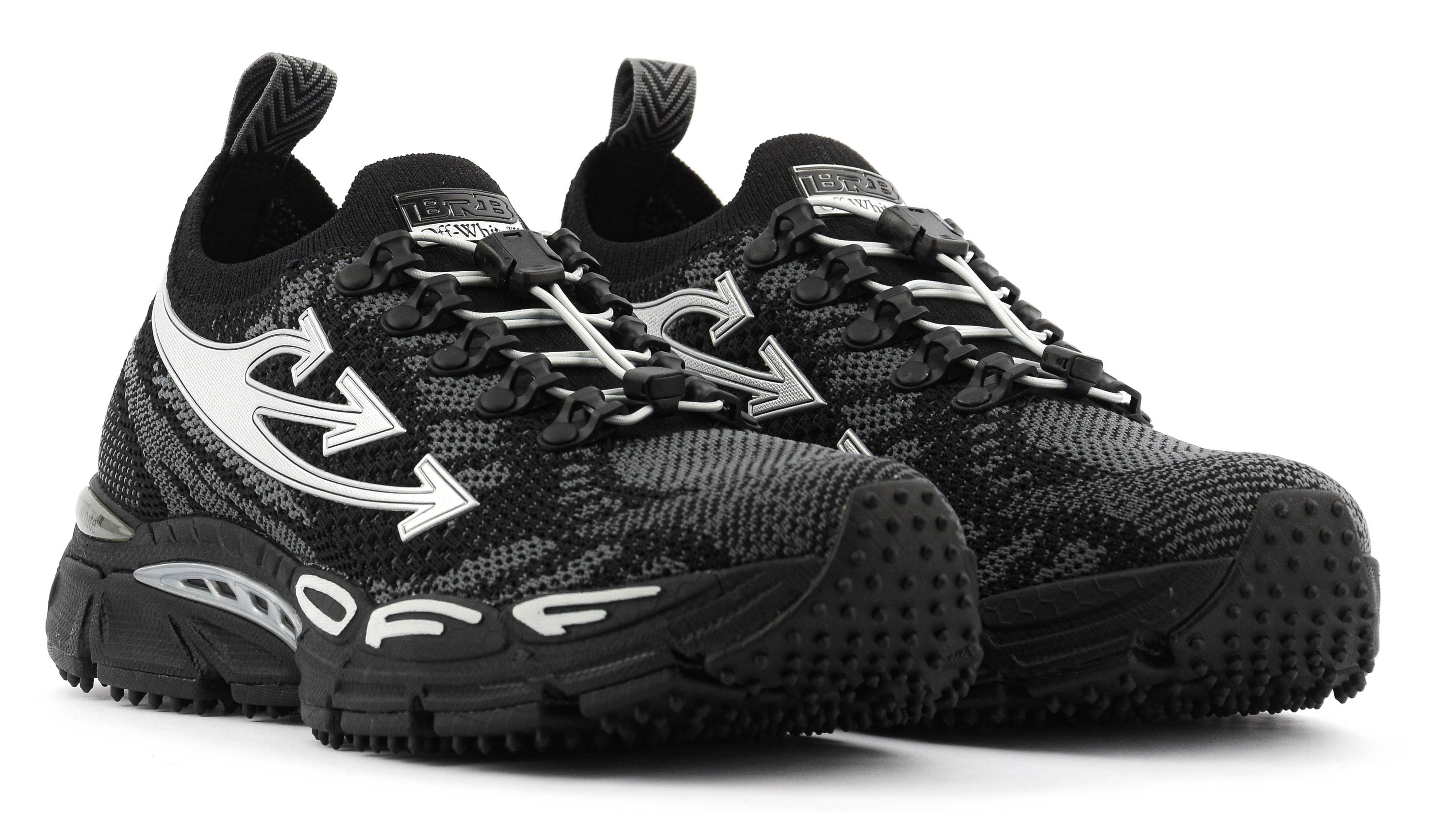 OFF WHITE BE RIGHT BACK KNIT BLACK SILVER