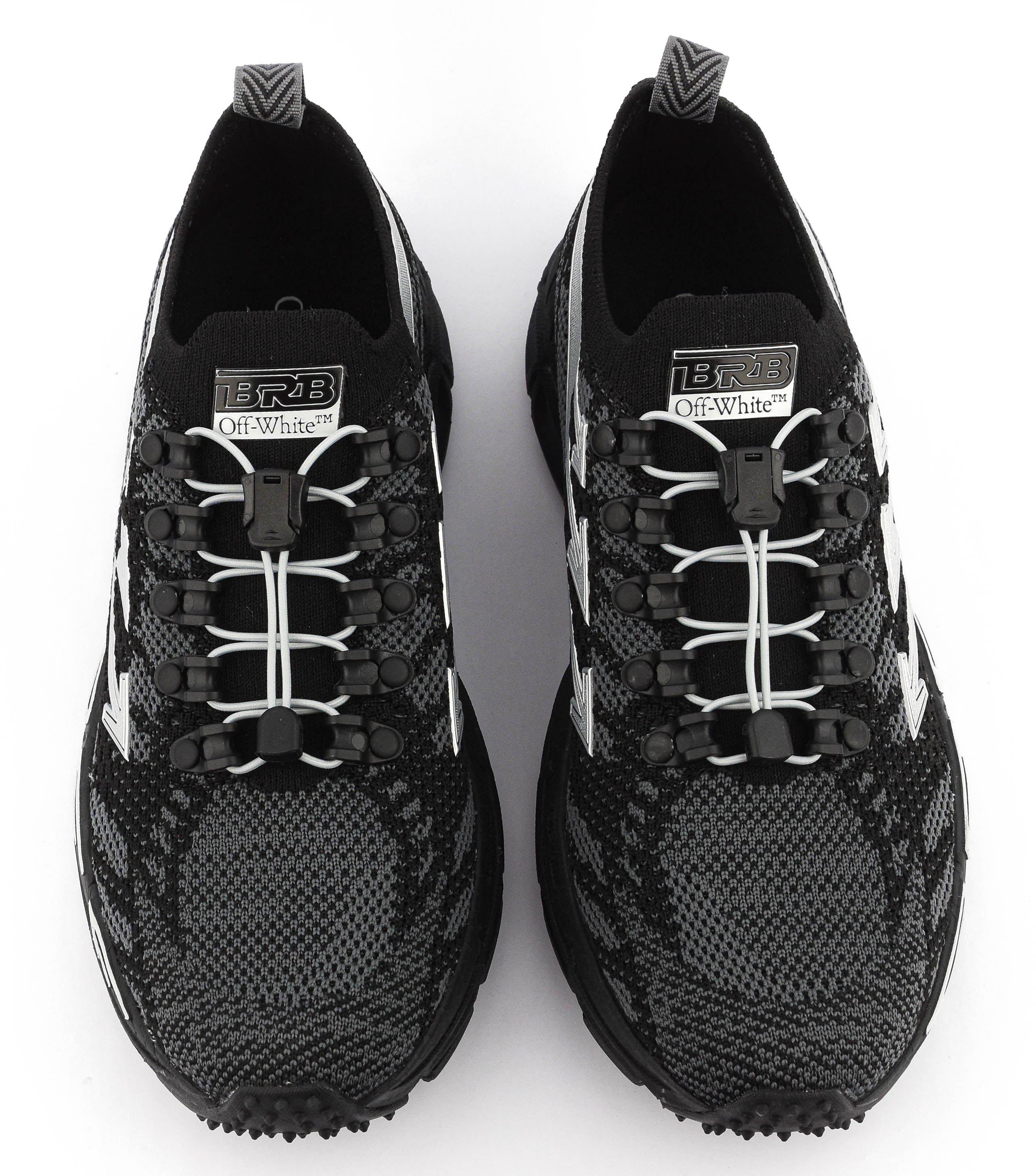 OFF WHITE BE RIGHT BACK KNIT BLACK SILVER