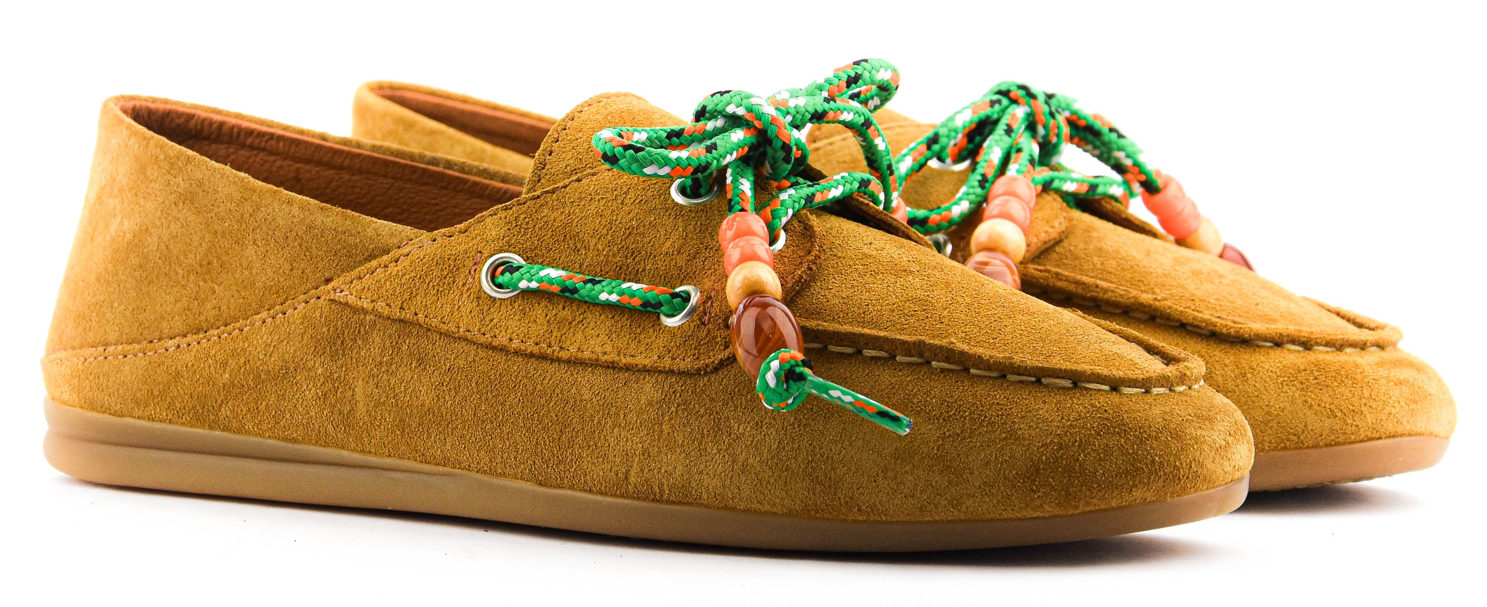 TORAL TIWA EMBELISHED LOAFER TAN