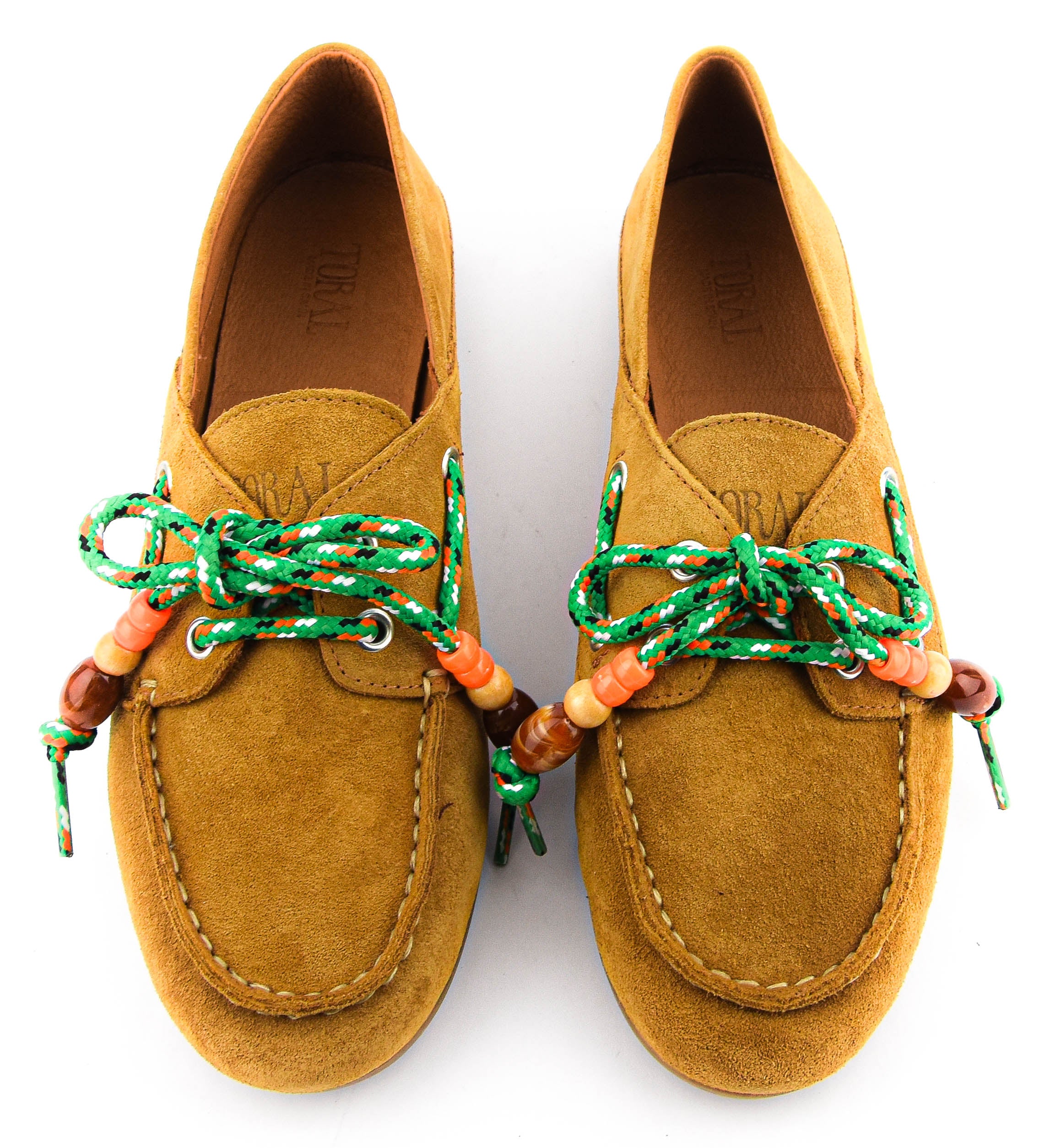 TORAL TIWA EMBELISHED LOAFER TAN