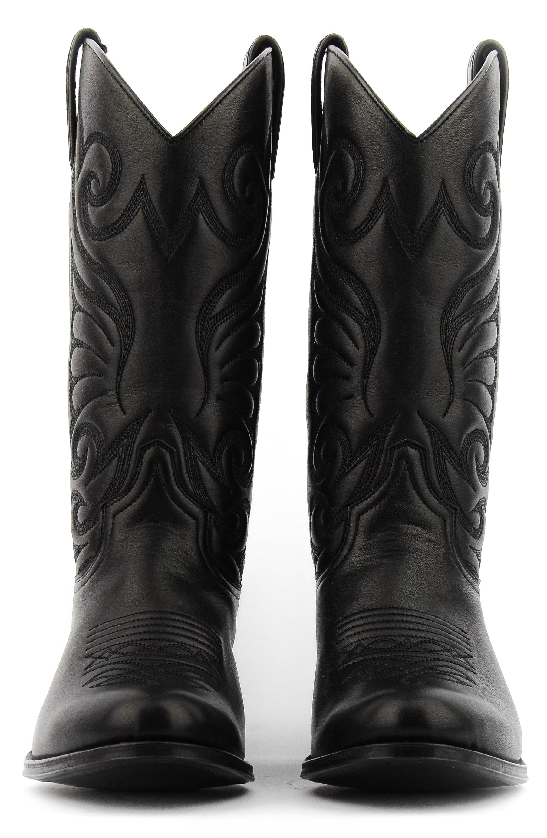 PAUL WARMER BESPOKE WESTERN BOOT MID BLACK