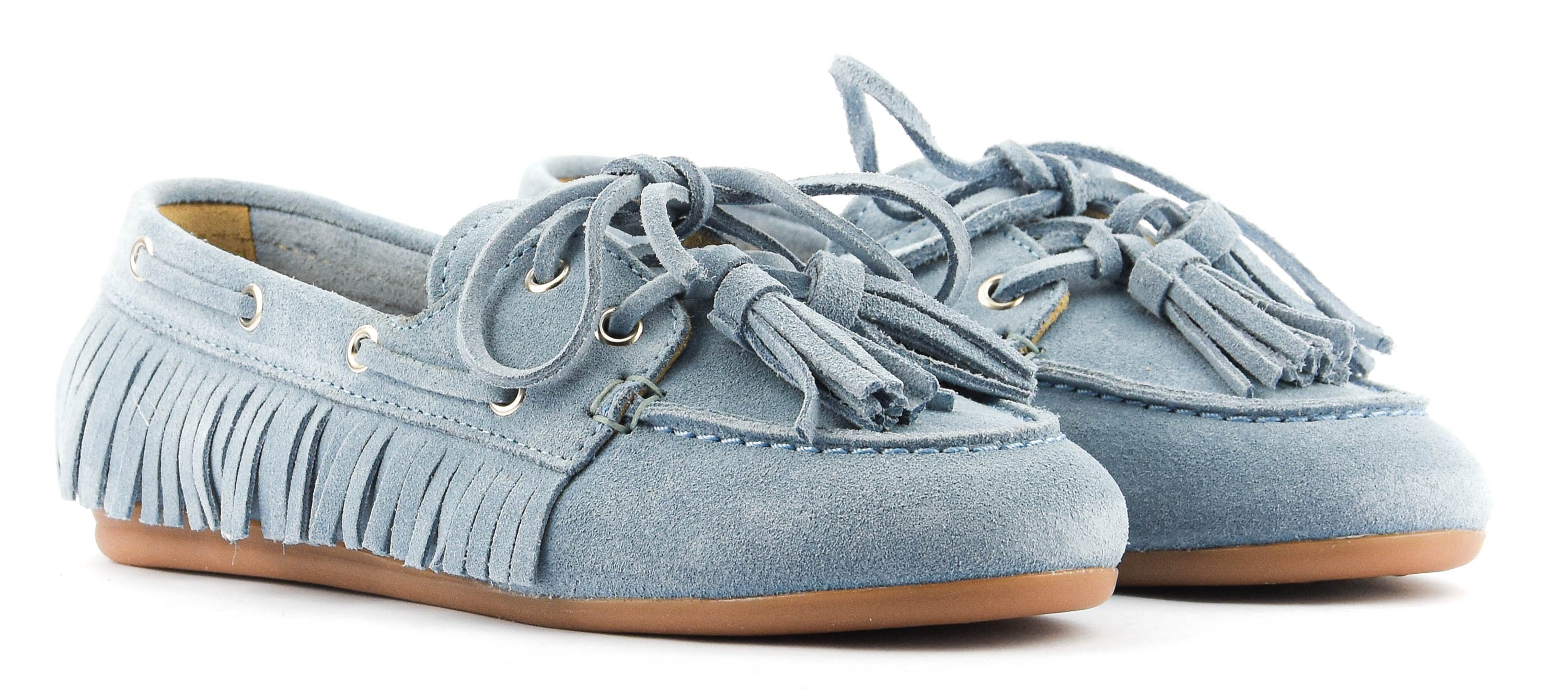POSA BOAT LOAFER NATIVE TASSEL BLUE LAGOON