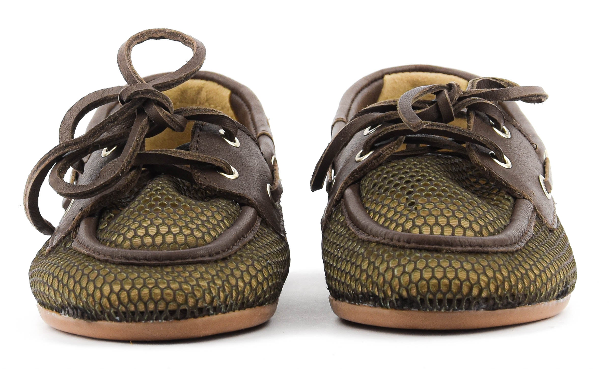 POSA BOAT LOAFER MESH DARK BROWN