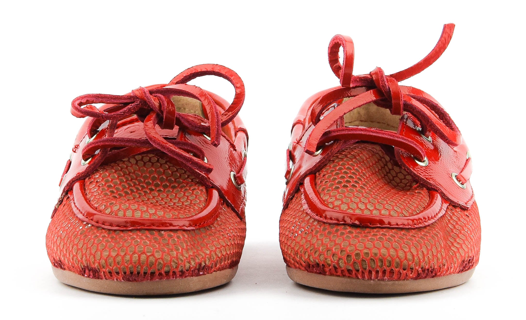 POSA BOAT LOAFER MESH FERRARI RED