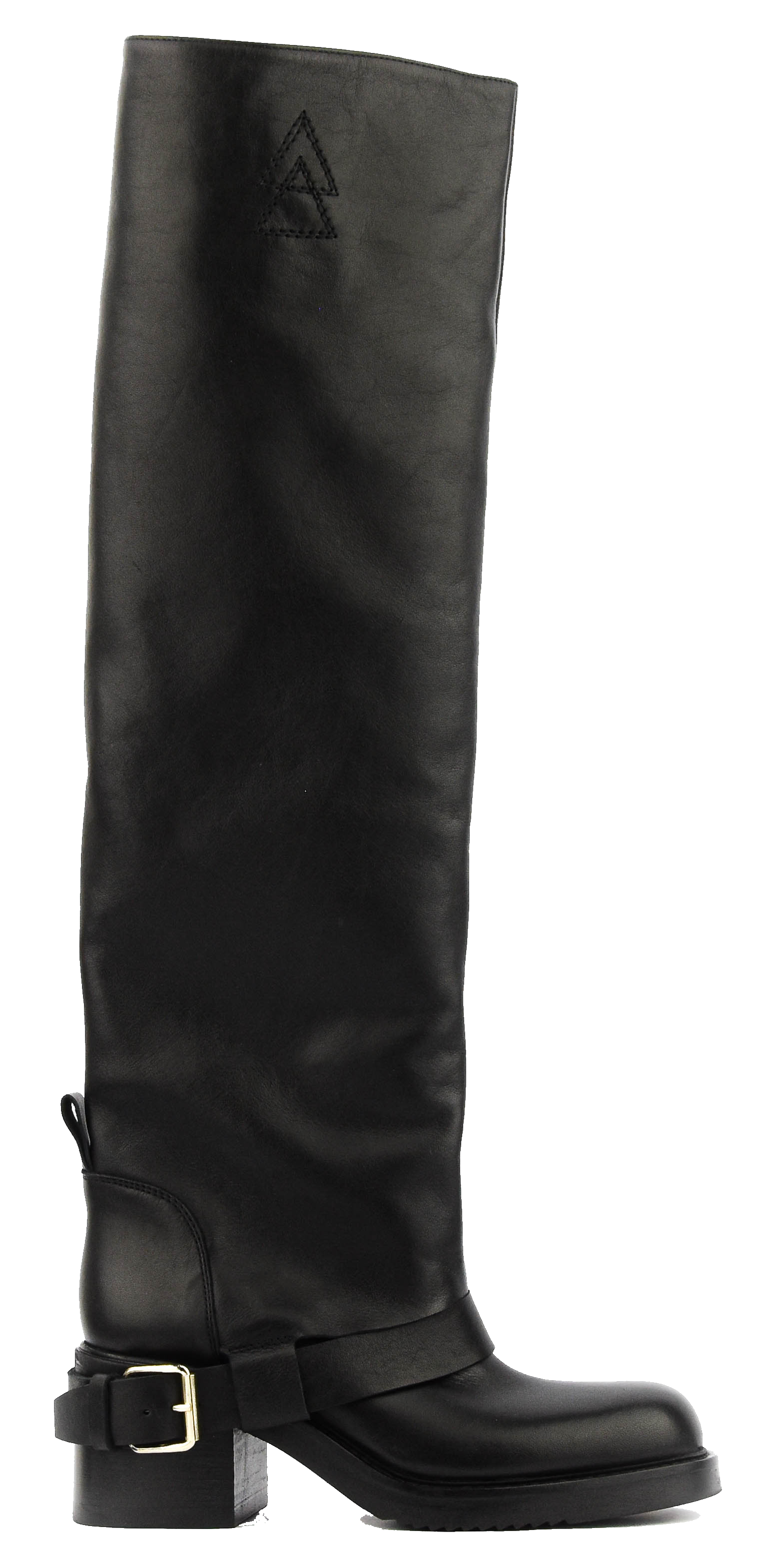 ELENA IACHI HOODED BIKER BLACK/GOLD
