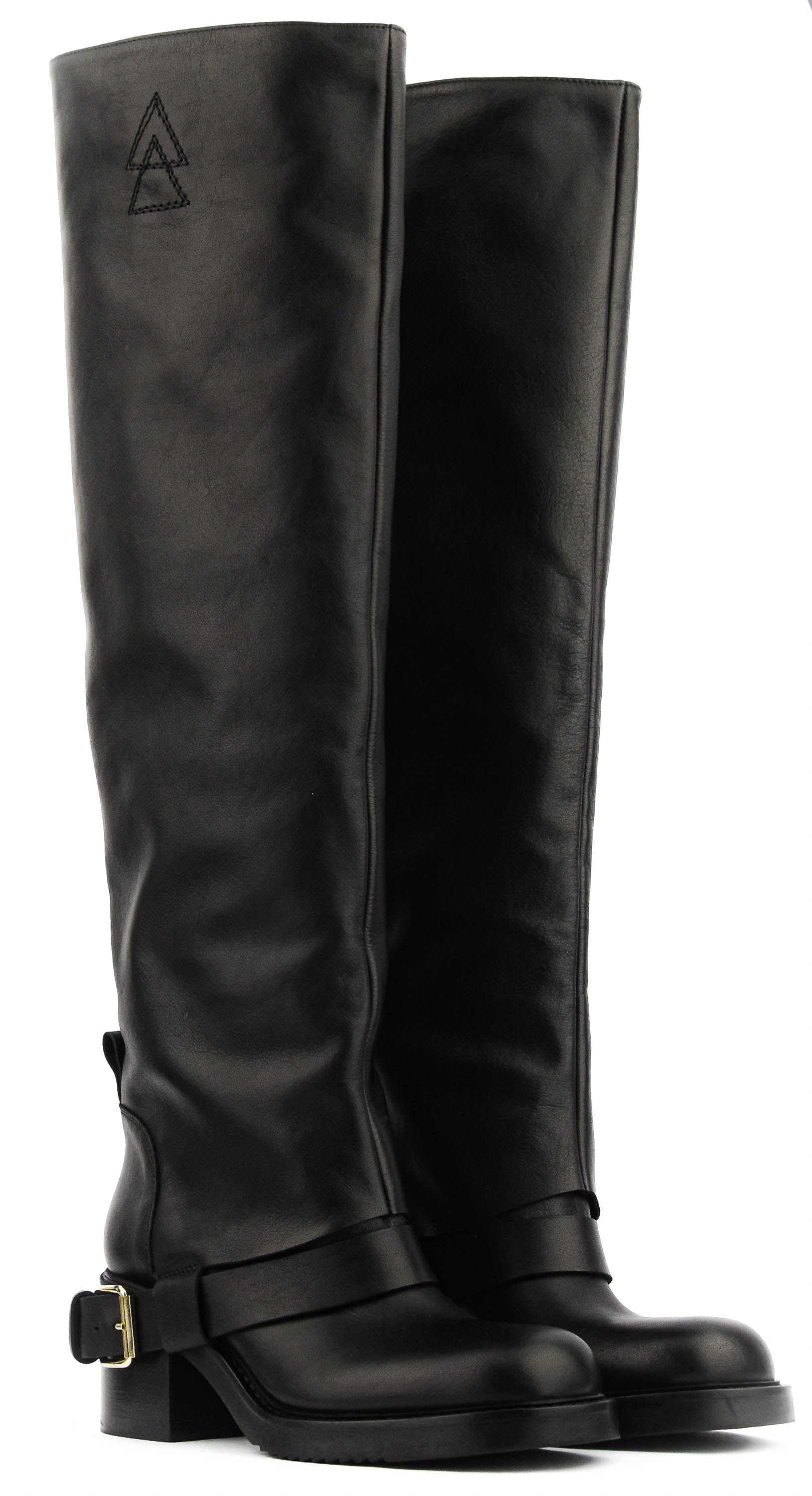 ELENA IACHI HOODED BIKER BLACK/GOLD