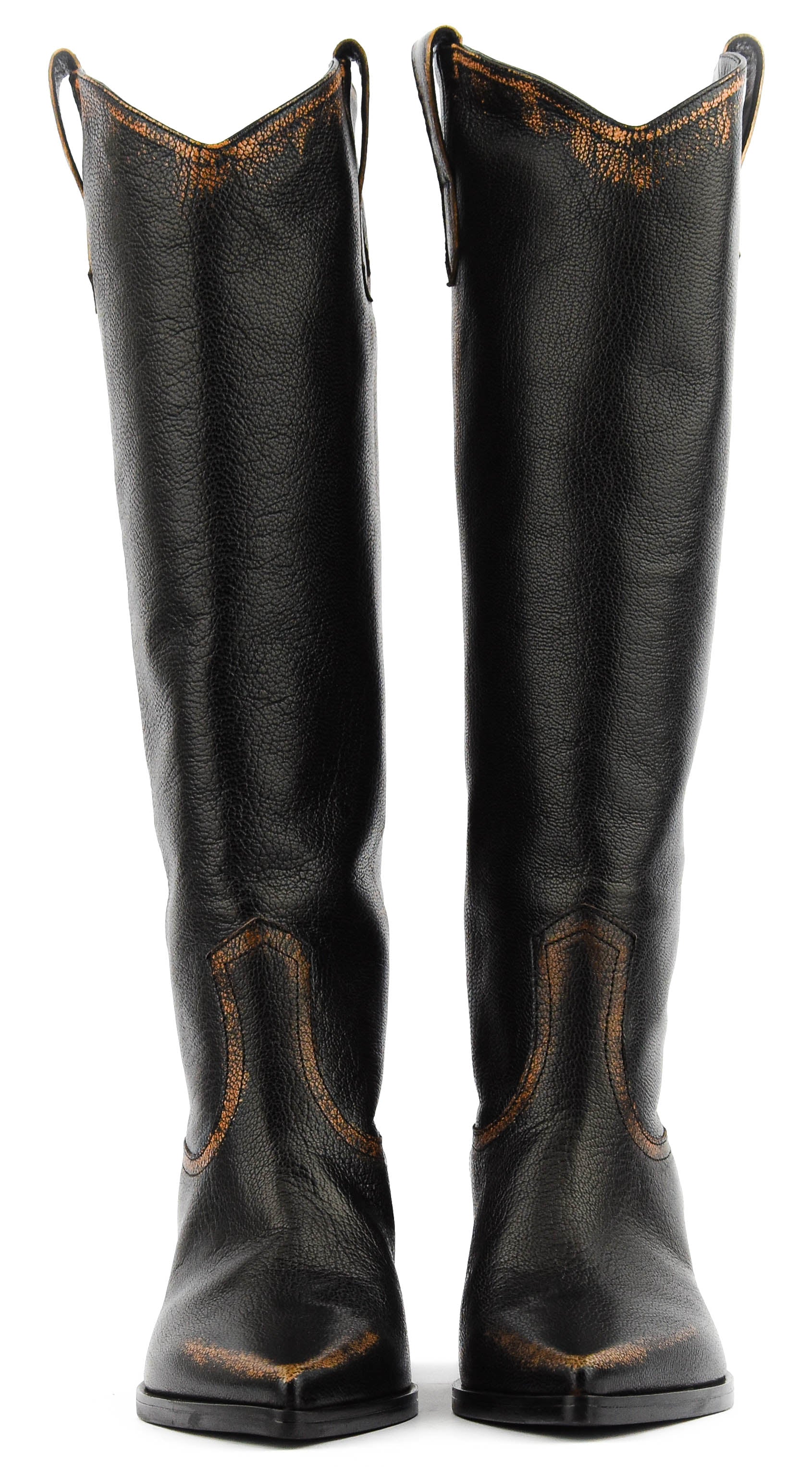 ELENA IACHI POINTY BOOT VINTAGE BROWN