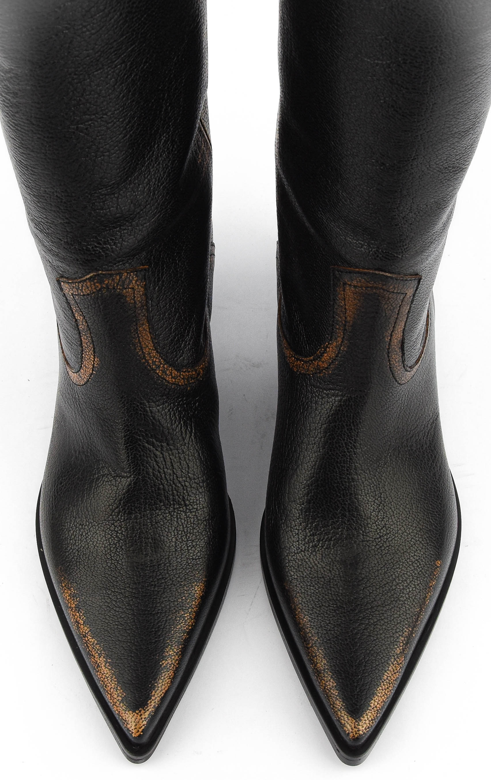 ELENA IACHI POINTY BOOT VINTAGE BROWN