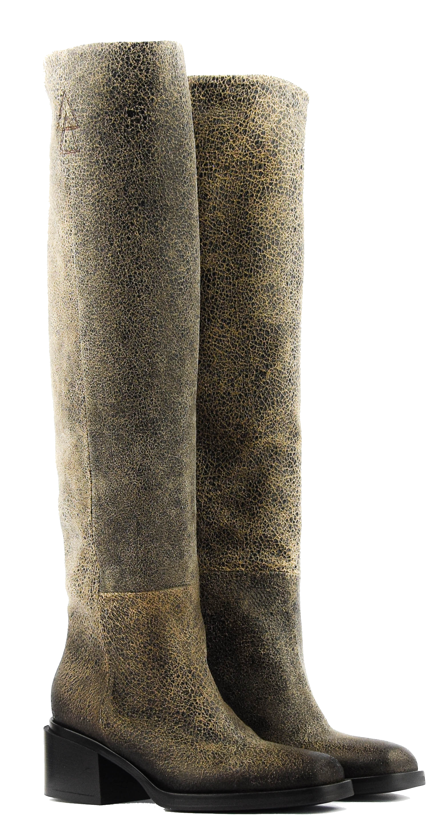 ELENA IACHI SQUARE LONG BOOT VINTAGE TAUPE