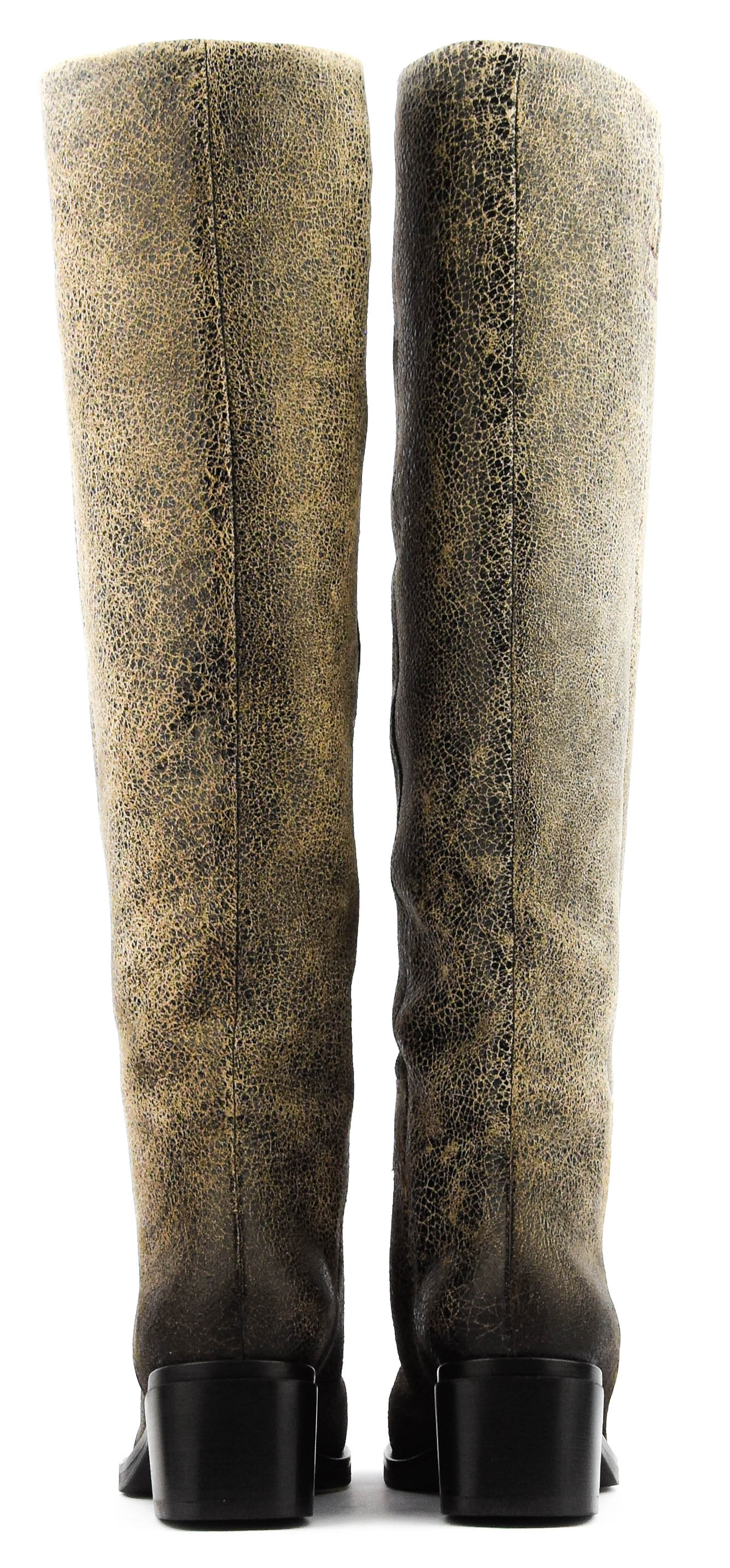 ELENA IACHI SQUARE LONG BOOT VINTAGE TAUPE