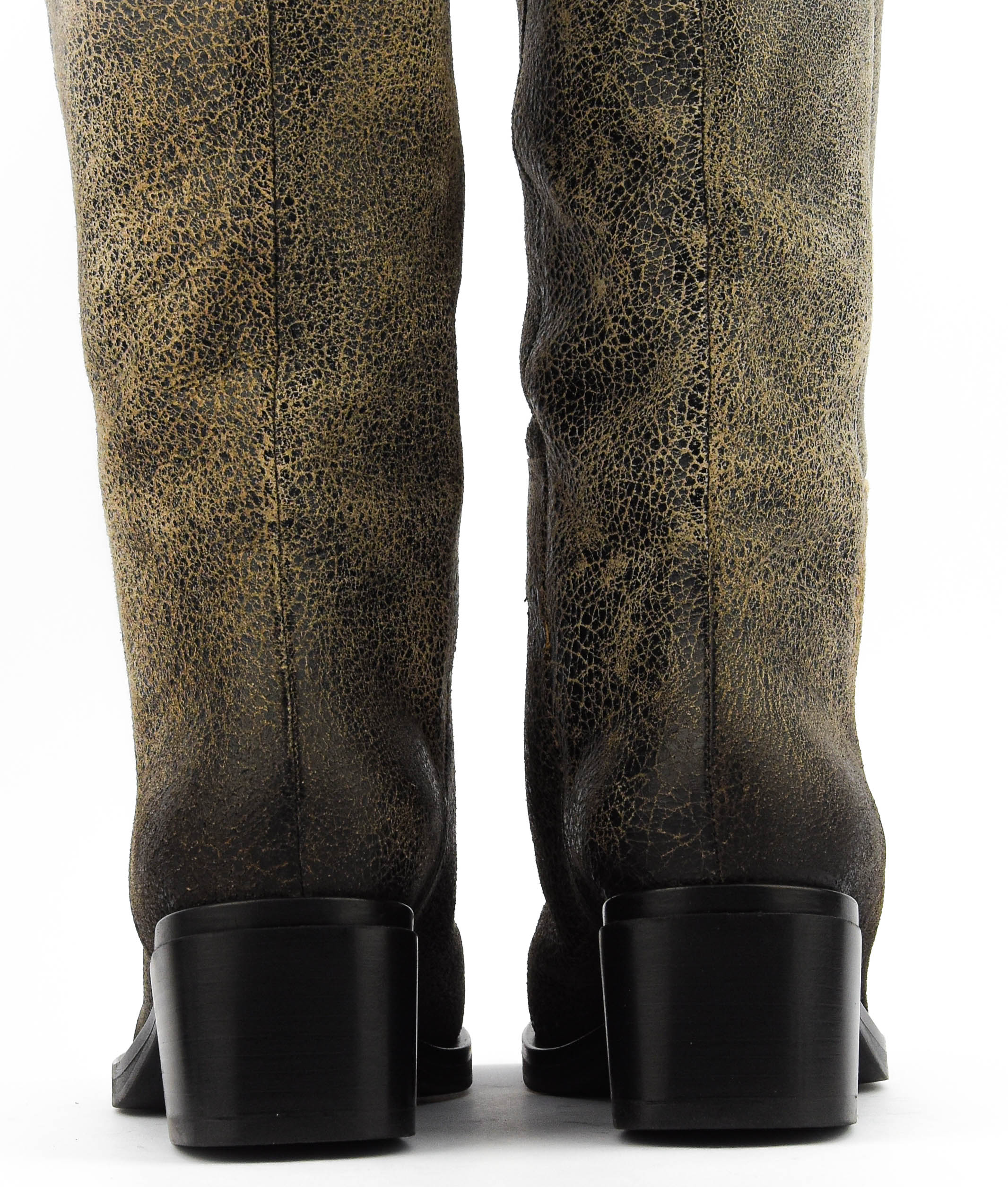 ELENA IACHI SQUARE LONG BOOT VINTAGE TAUPE