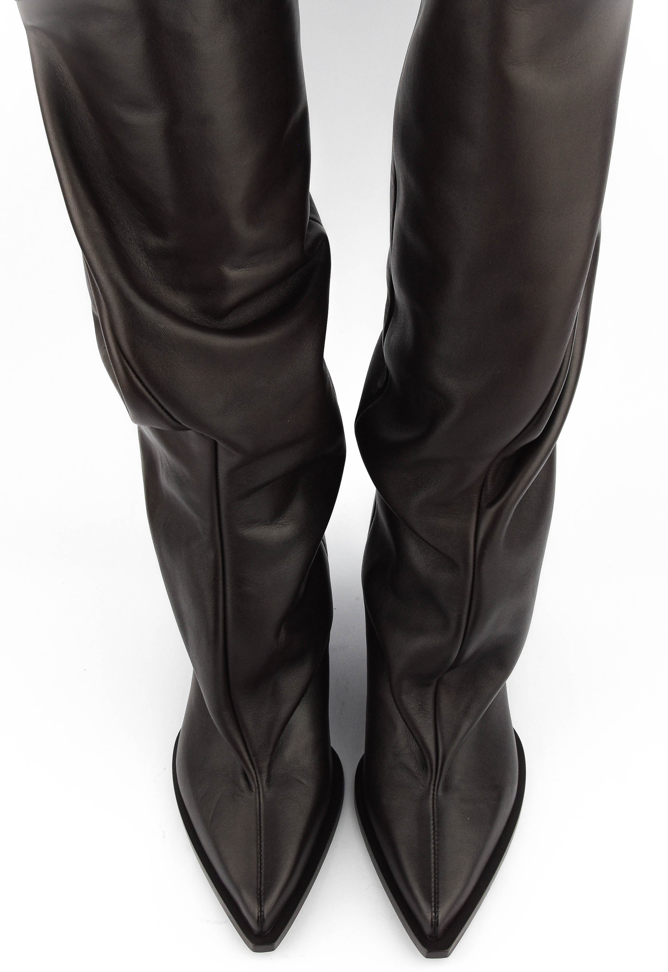ELENA IACHI SLOUCHY DREAM BROWN LEATHER