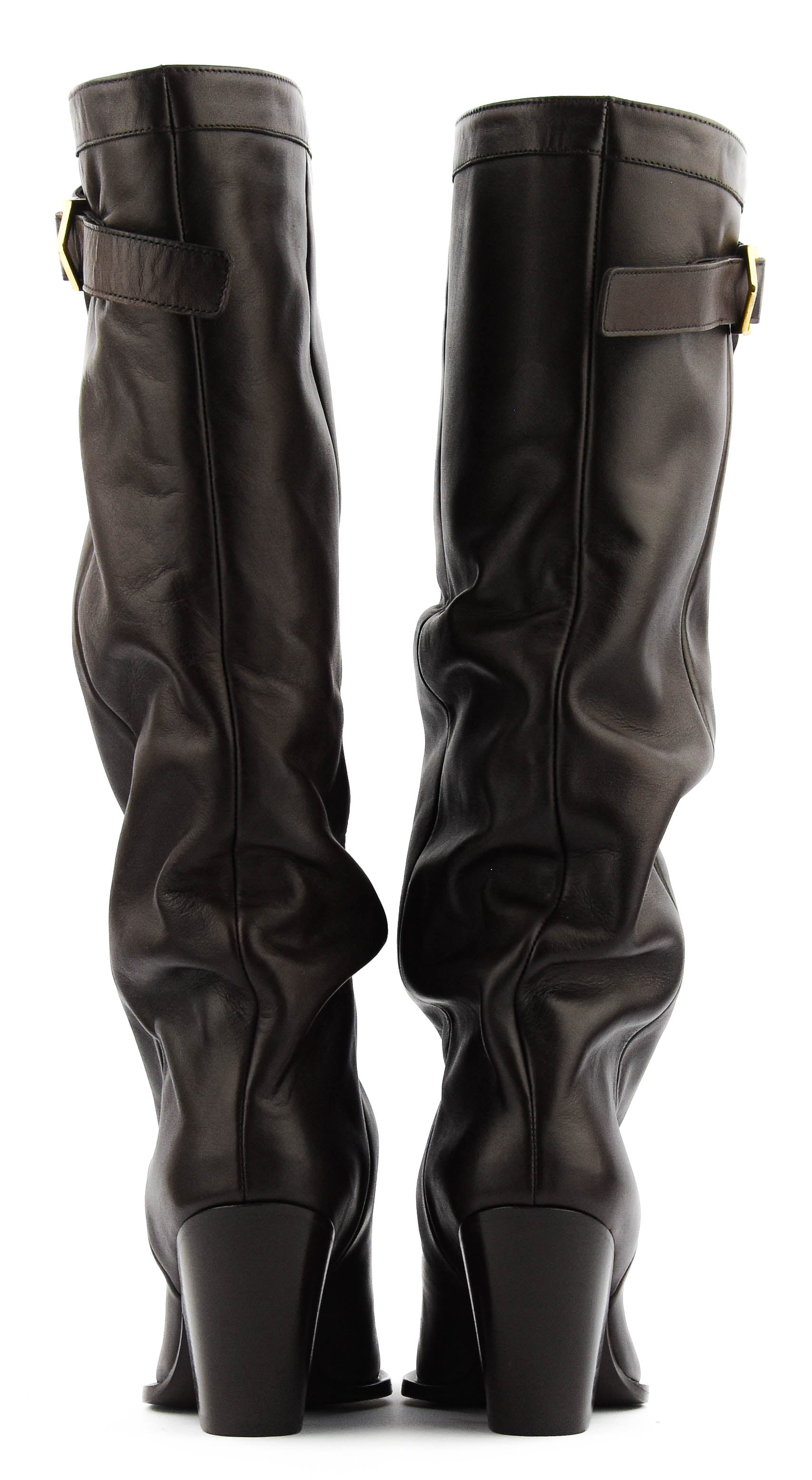 ELENA IACHI SLOUCHY DREAM BROWN LEATHER
