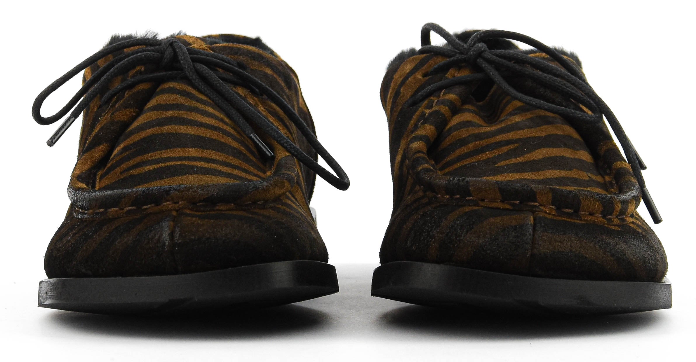ELENA IACHI LACE UP ZEBRA