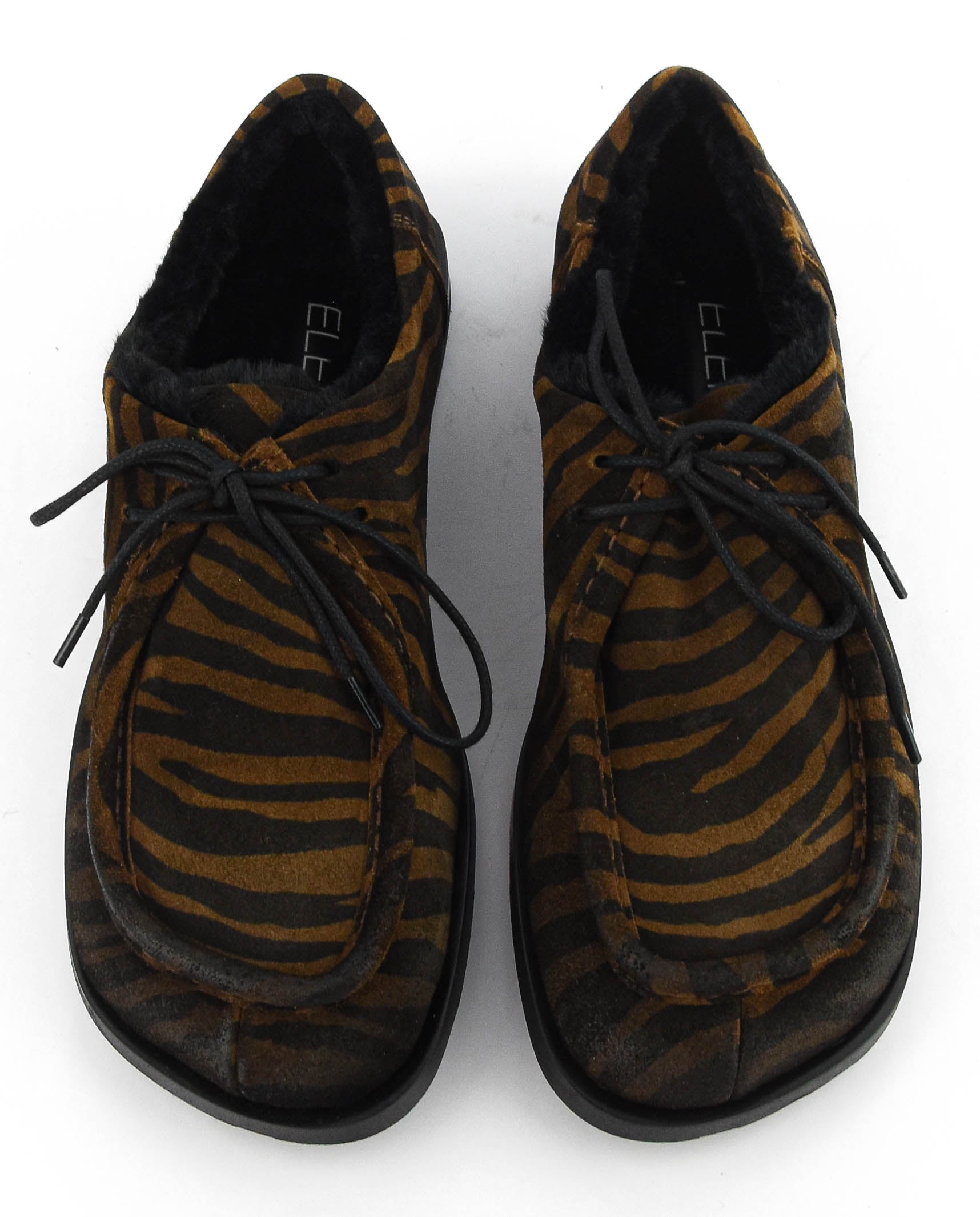 ELENA IACHI LACE UP ZEBRA