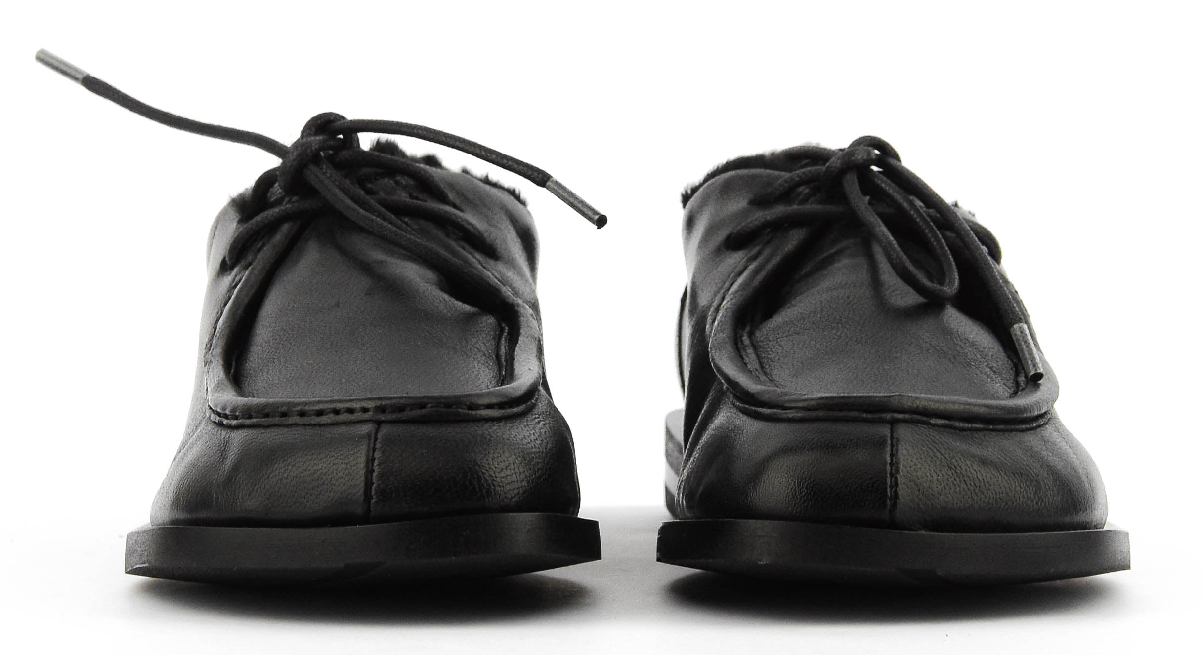 ELENA IACHI LACE UP BLACK