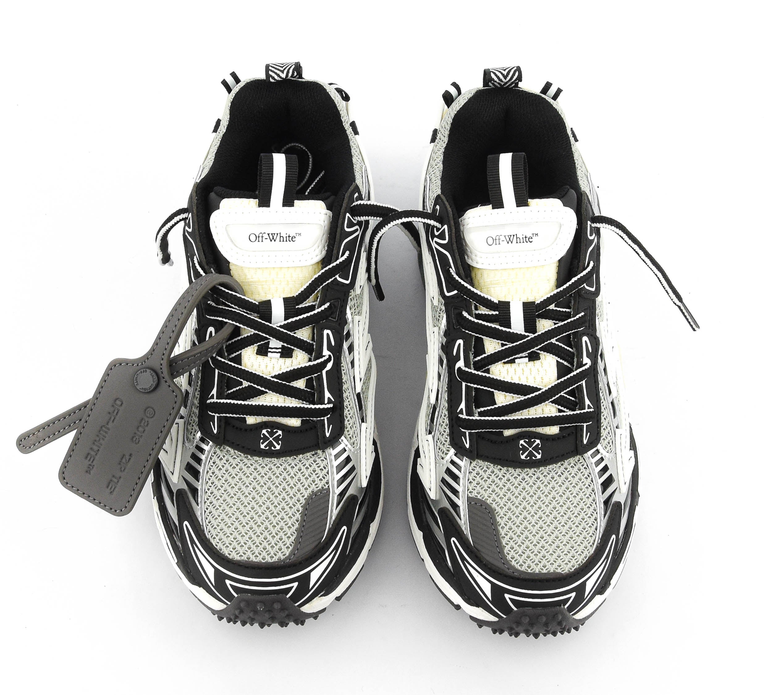 OFFWHITE BE RIGHT BACK LIGHT GREY BLACK