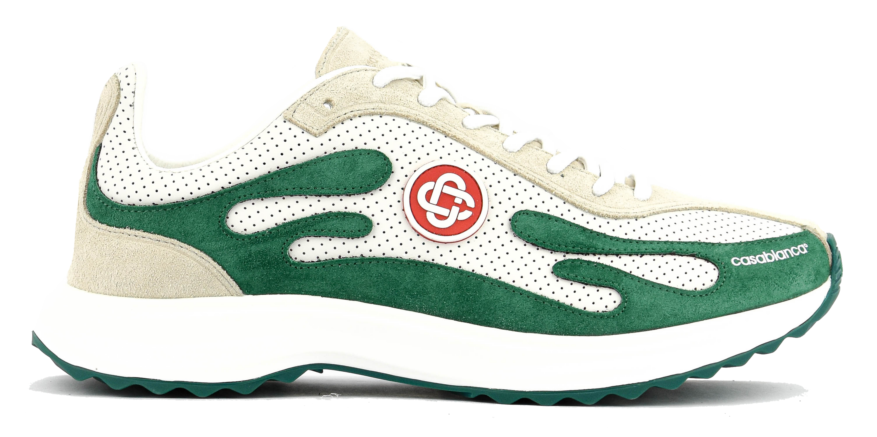 CASABLANCA STADE SNEAKER GREEN white