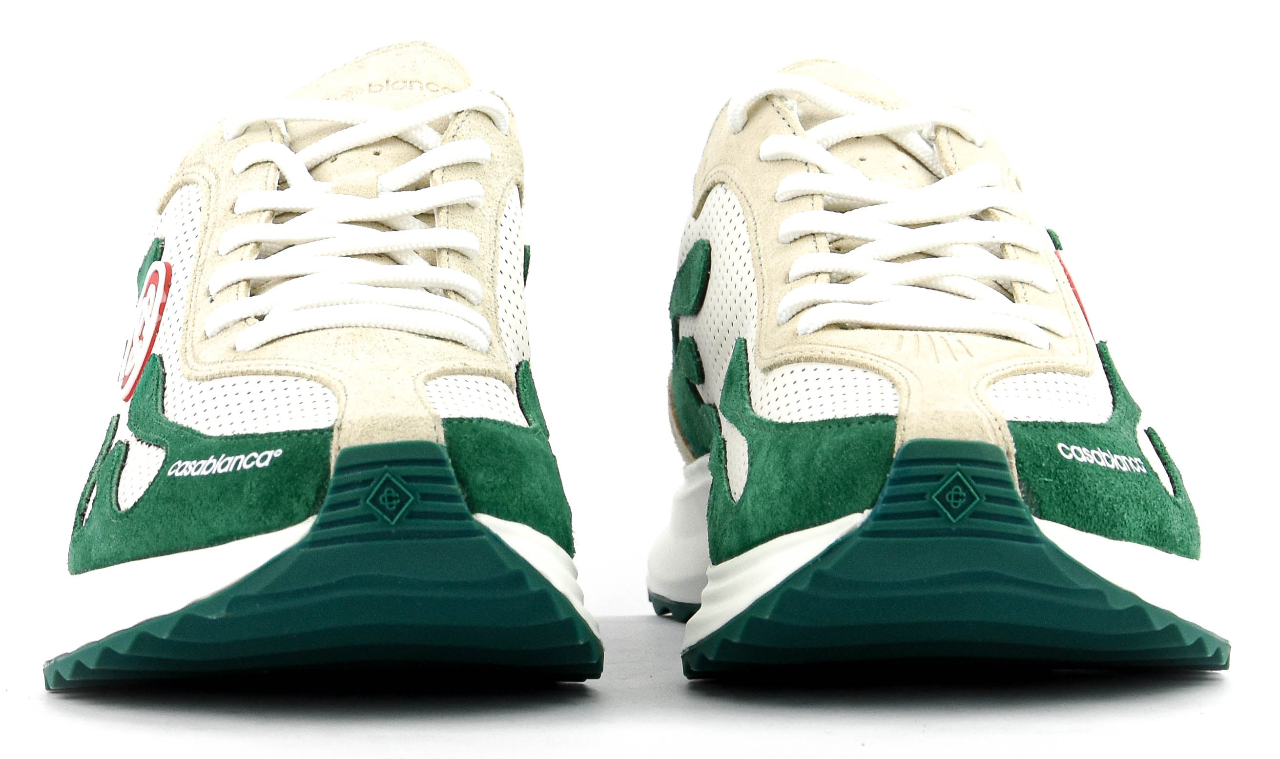 CASABLANCA STADE SNEAKER GREEN WHITE