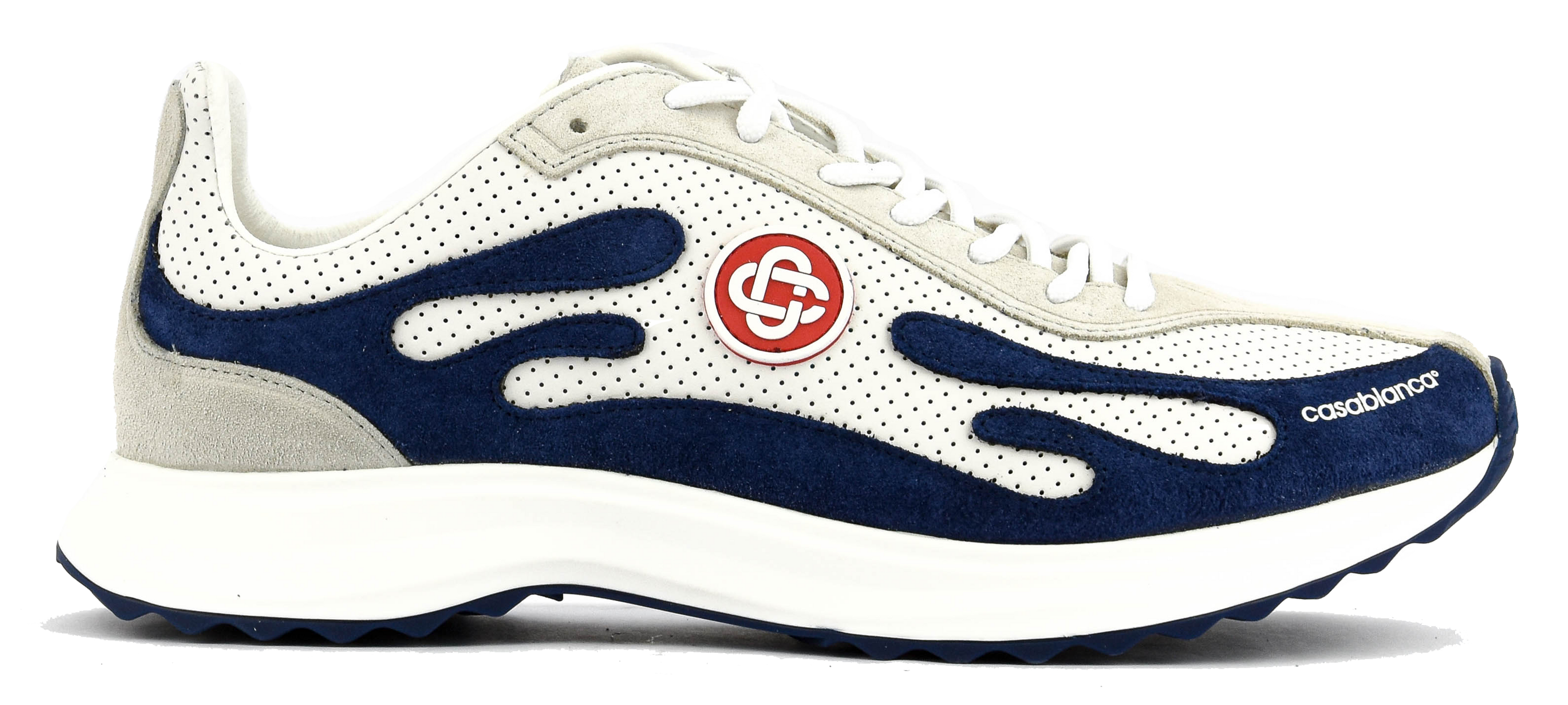 CASABLANCA STADE SNEAKER NAVY white
