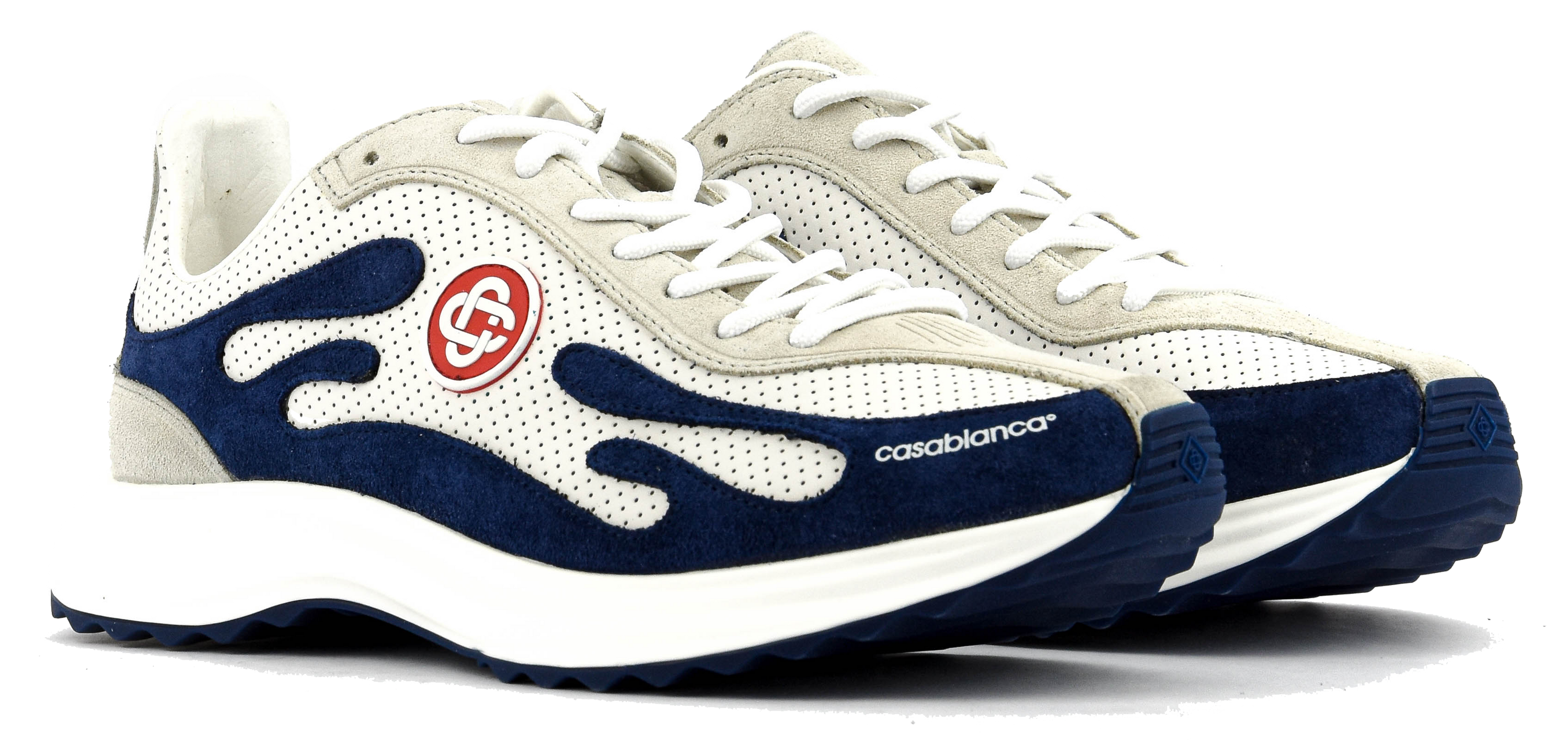 CASABLANCA STADE SNEAKER NAVY WHITE