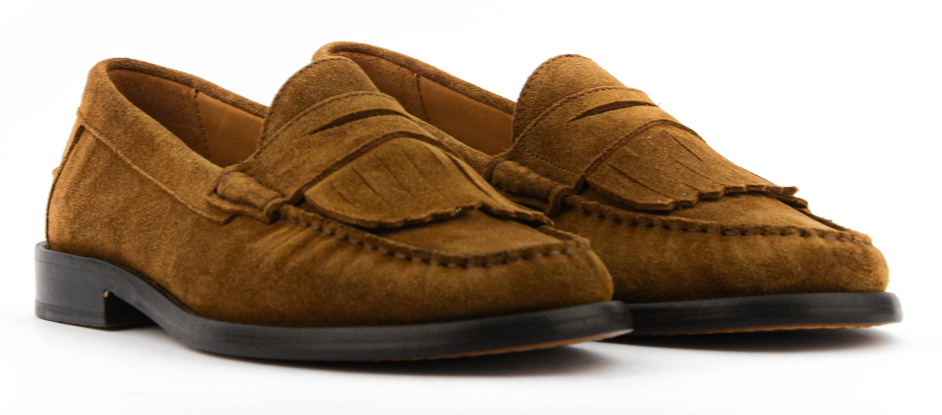 POSA FRINGE MOCCASIN TABACCO