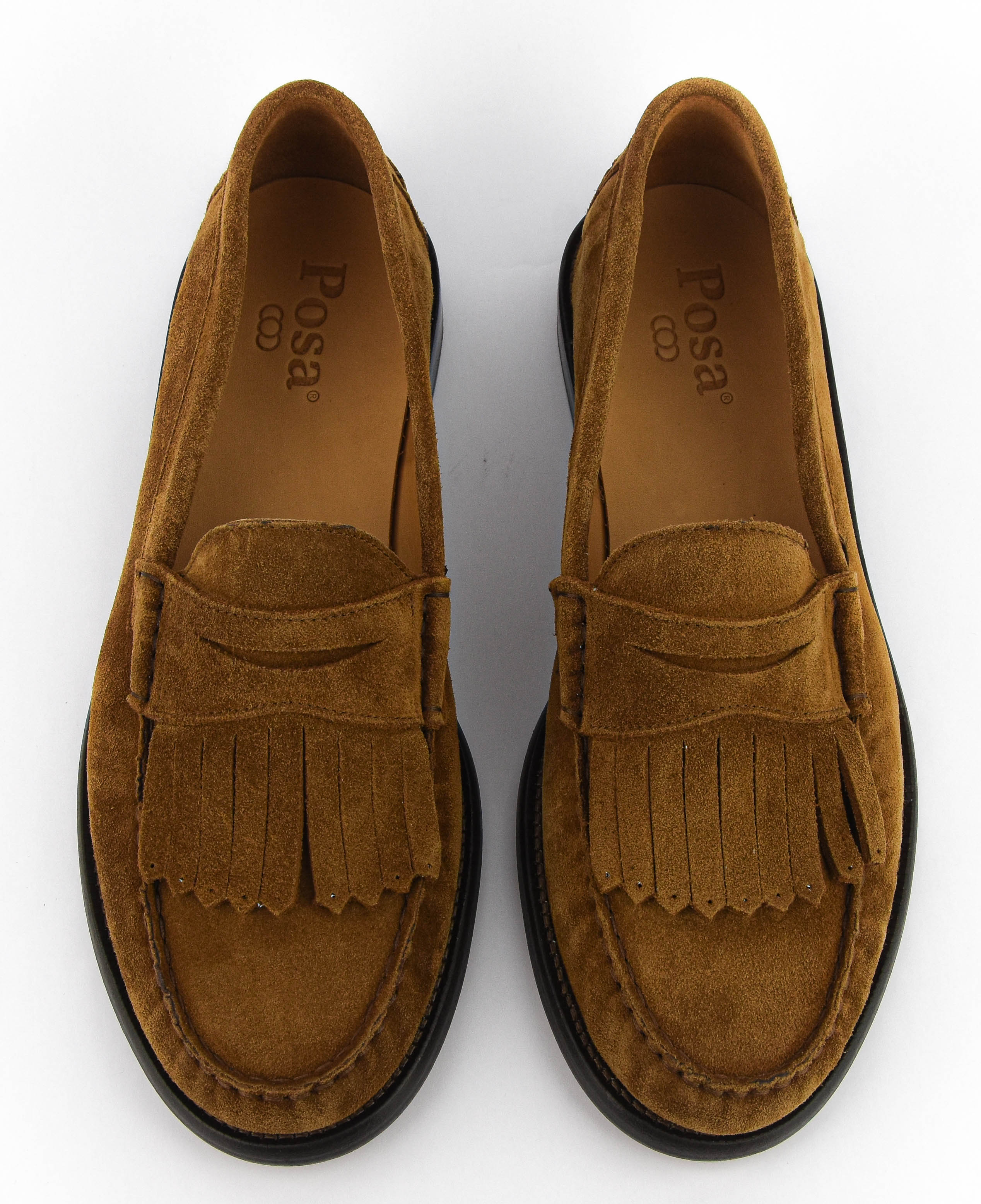 POSA FRINGE MOCCASIN TABACCO