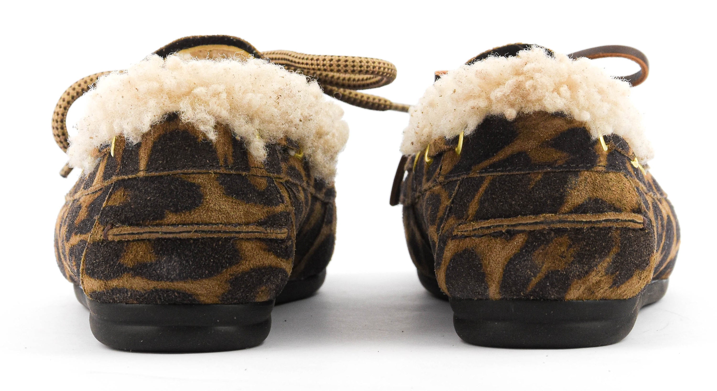 TORAL NAHUA LEOPARD BOAT SHOE SHEARLING