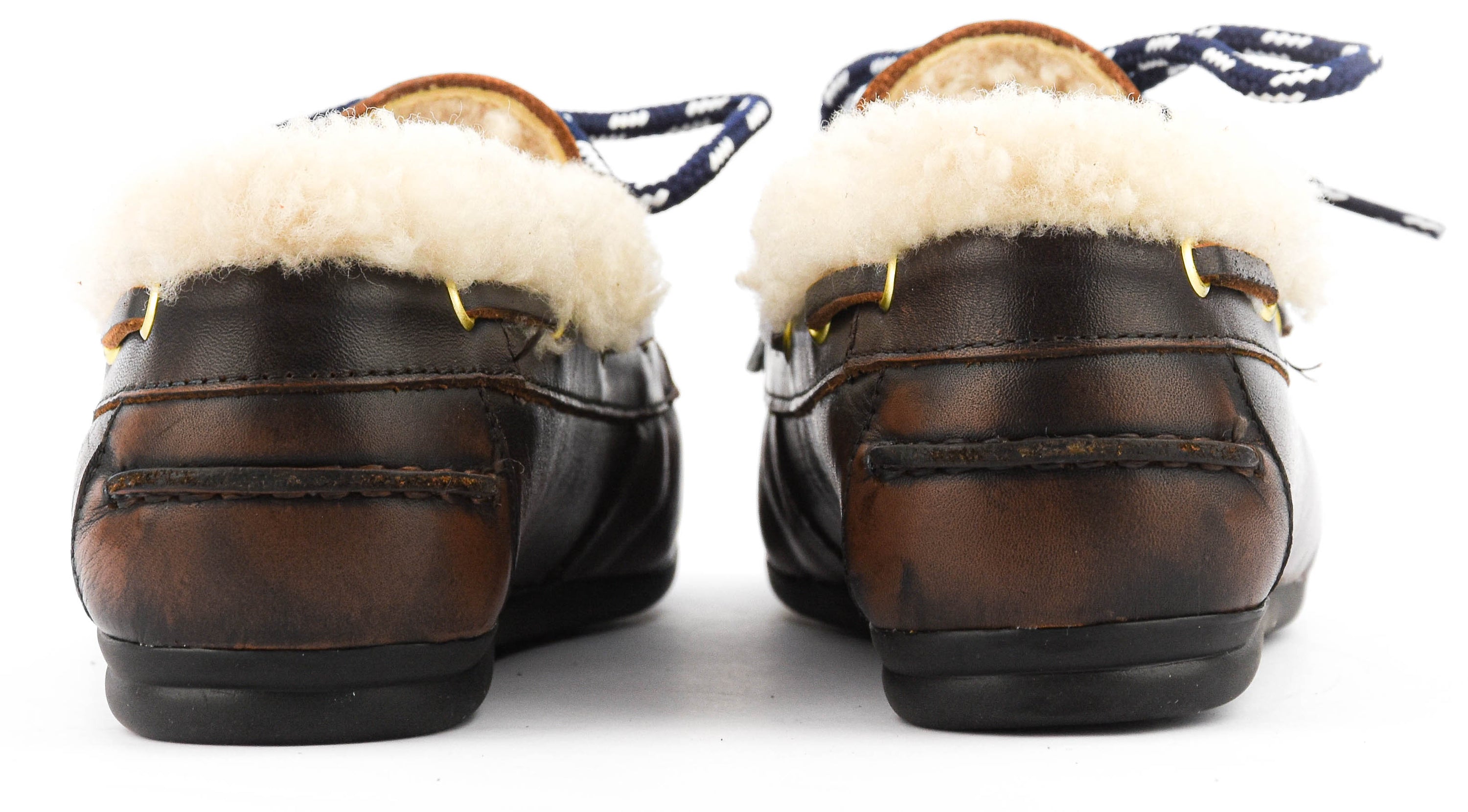 TORAL NAHUA BRUSHED LEATHER BROWN SHEARLING