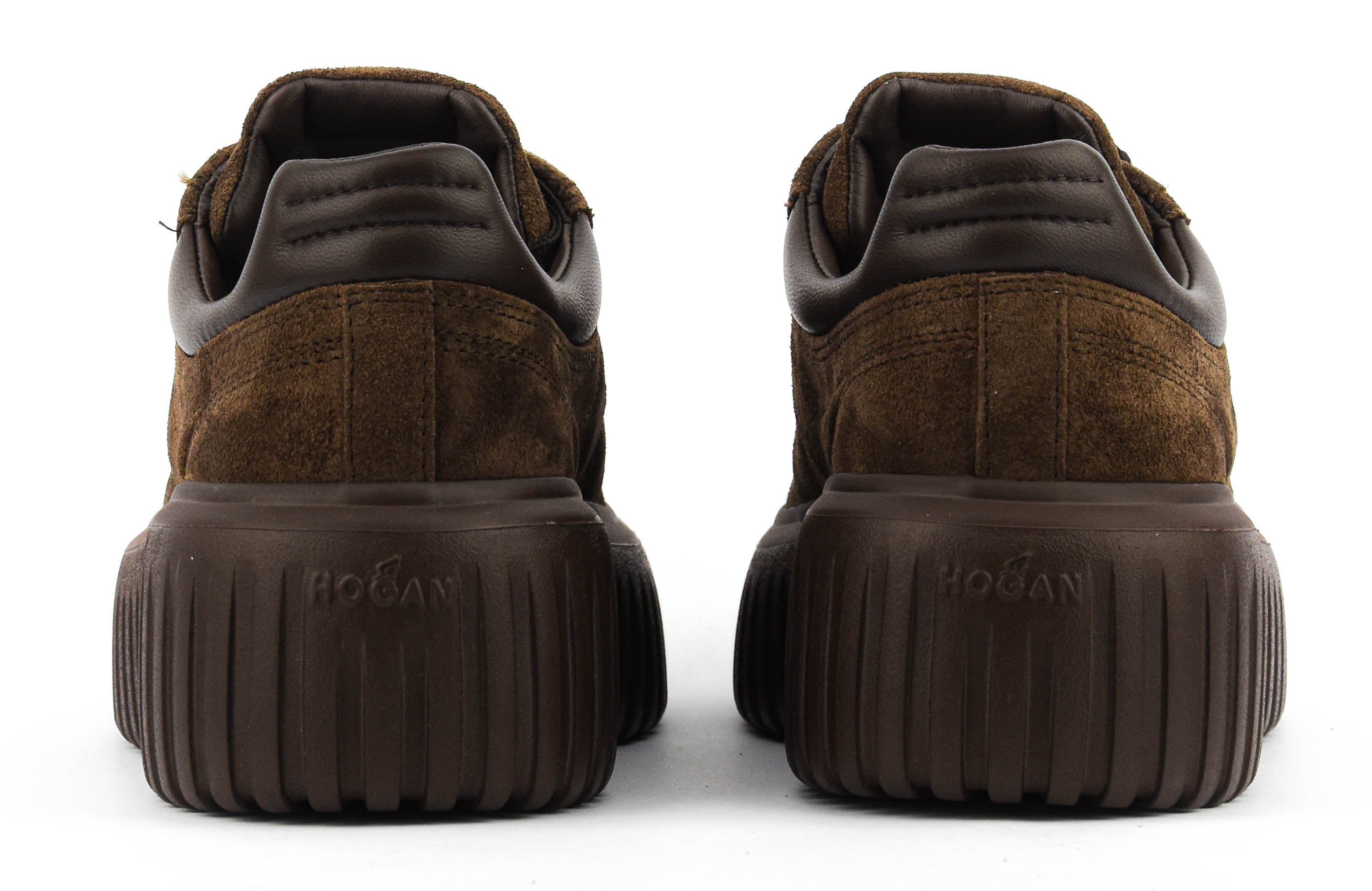 HOGAN H-STRIPES BROWN SUEDE