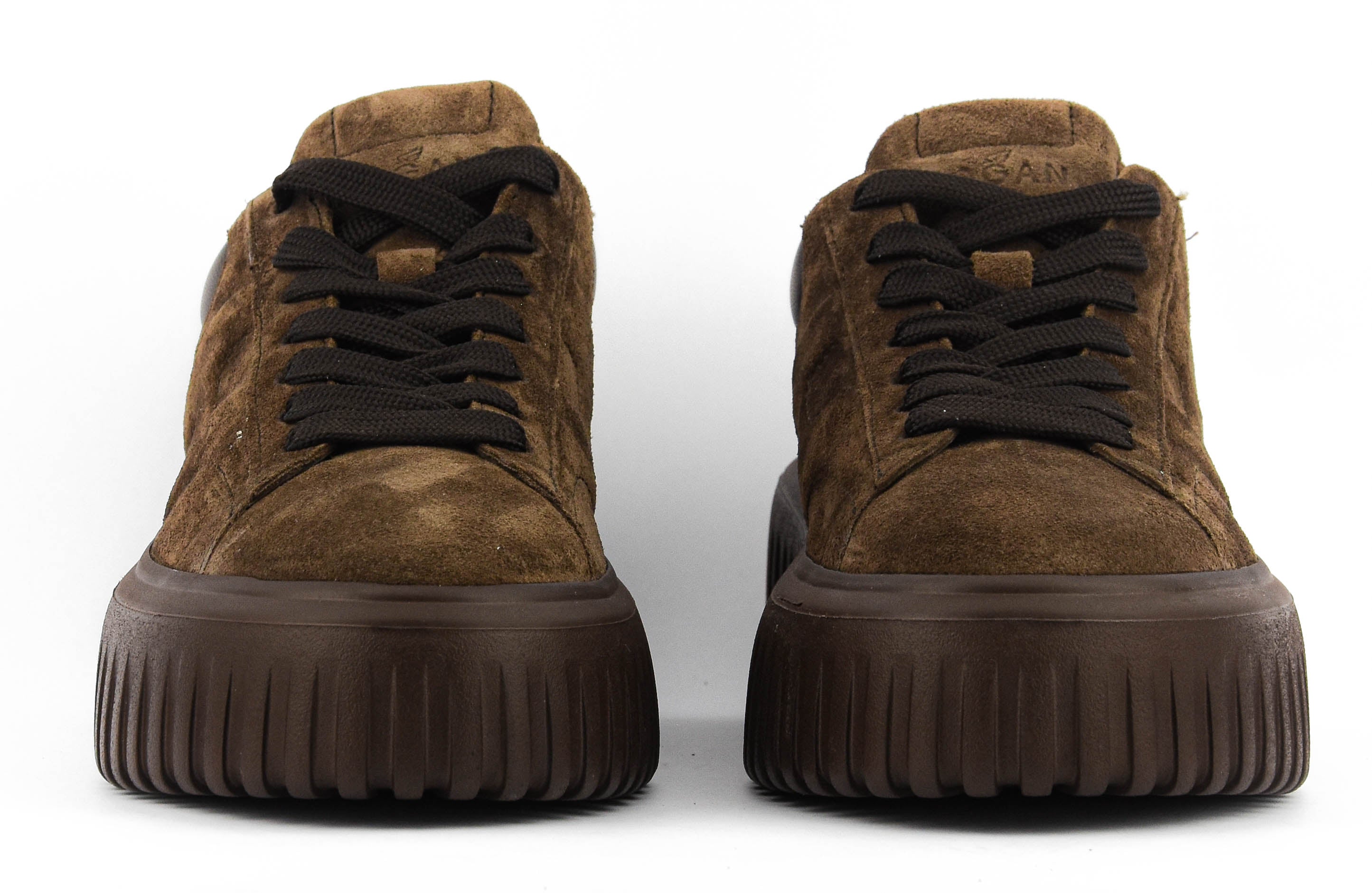 HOGAN H-STRIPES BROWN SUEDE