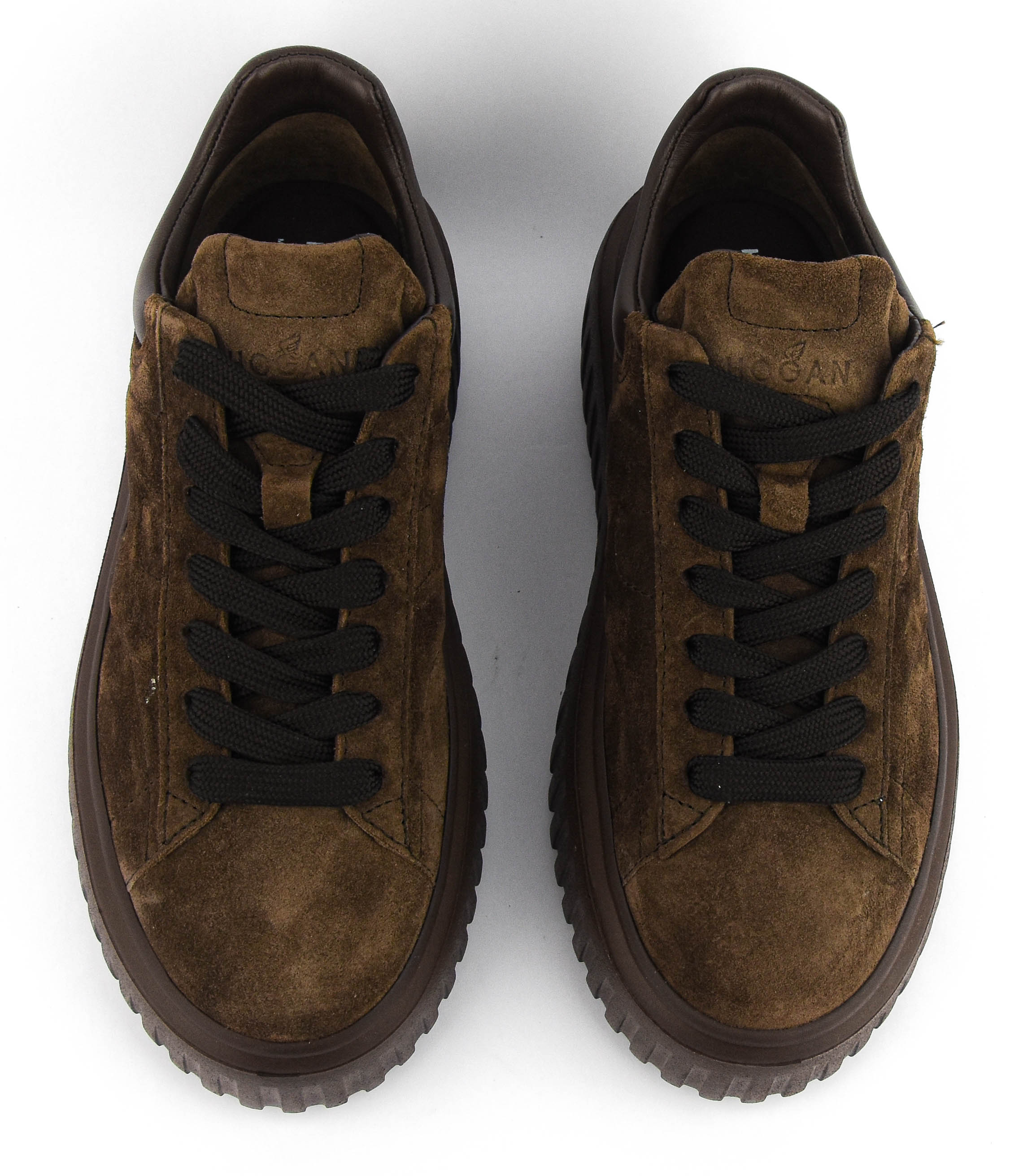 HOGAN H-STRIPES BROWN SUEDE