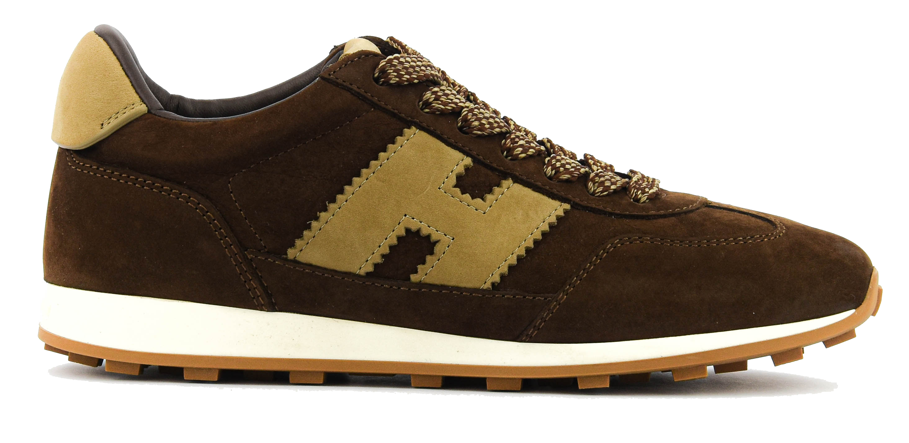 HOGAN ATHLETIC SNEAKER BROWN suede