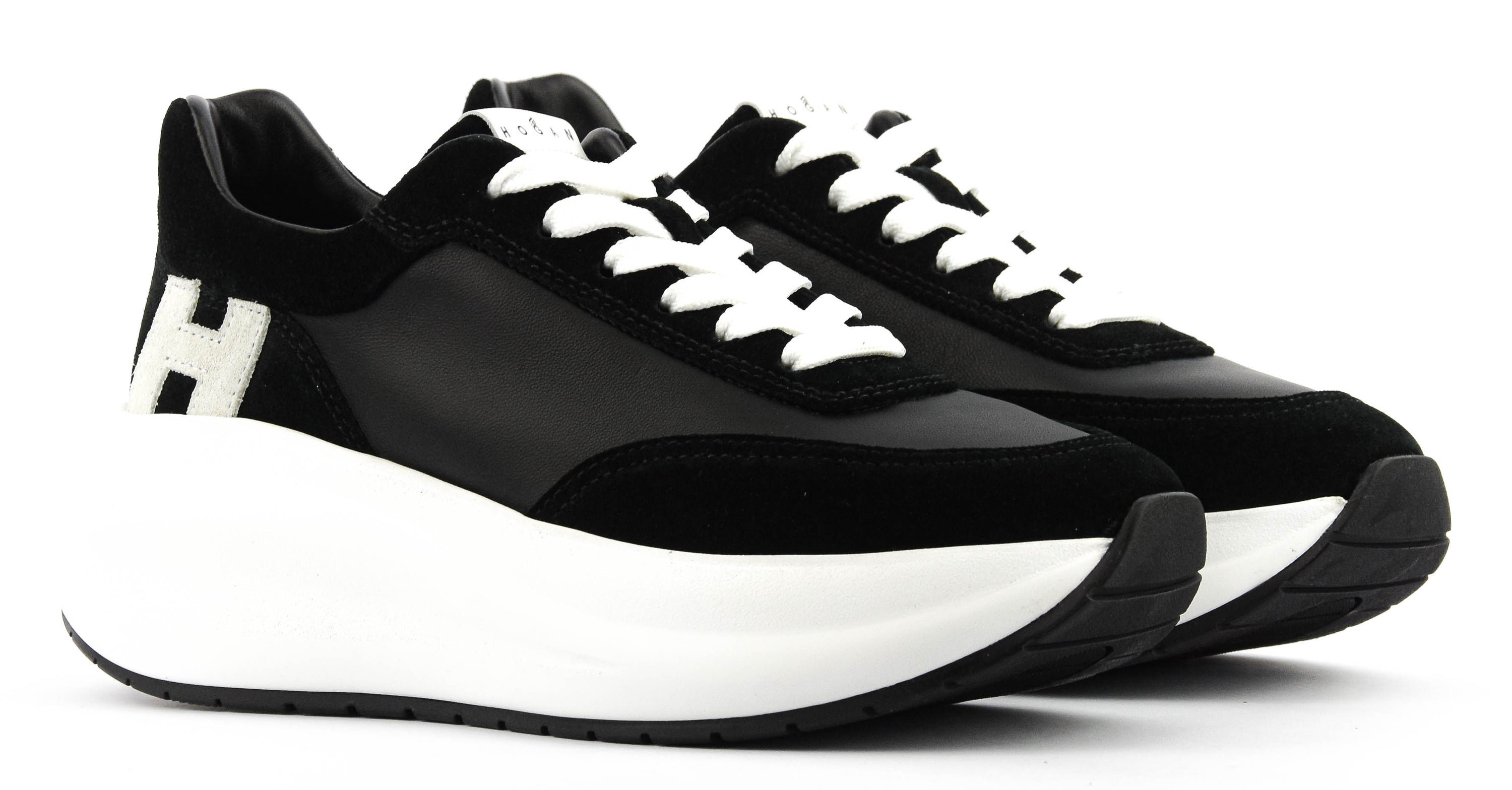 HOGAN MAXI ACTIVE BLACK SUEDE