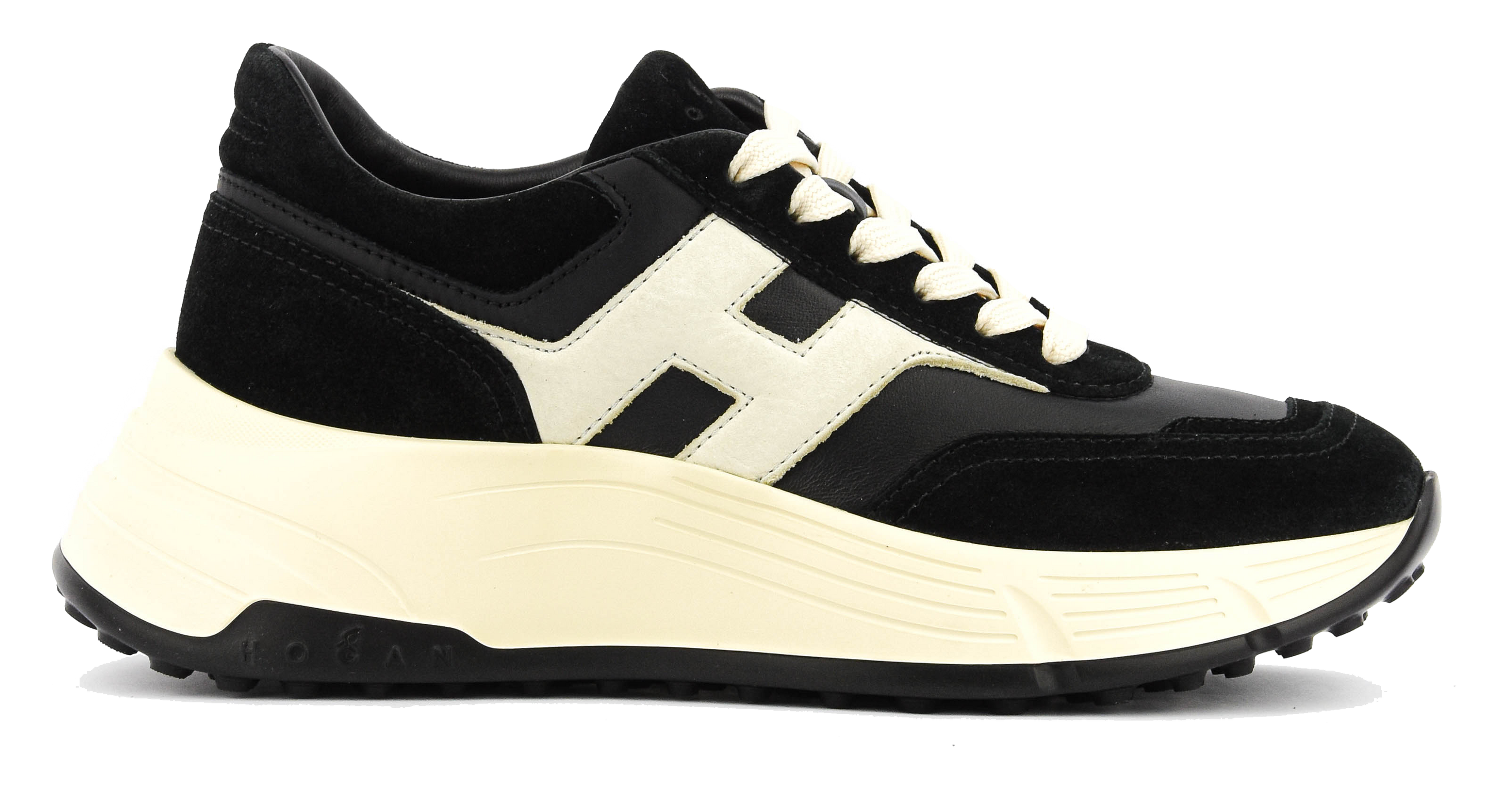 HOGAN HI-FI BLACK suede