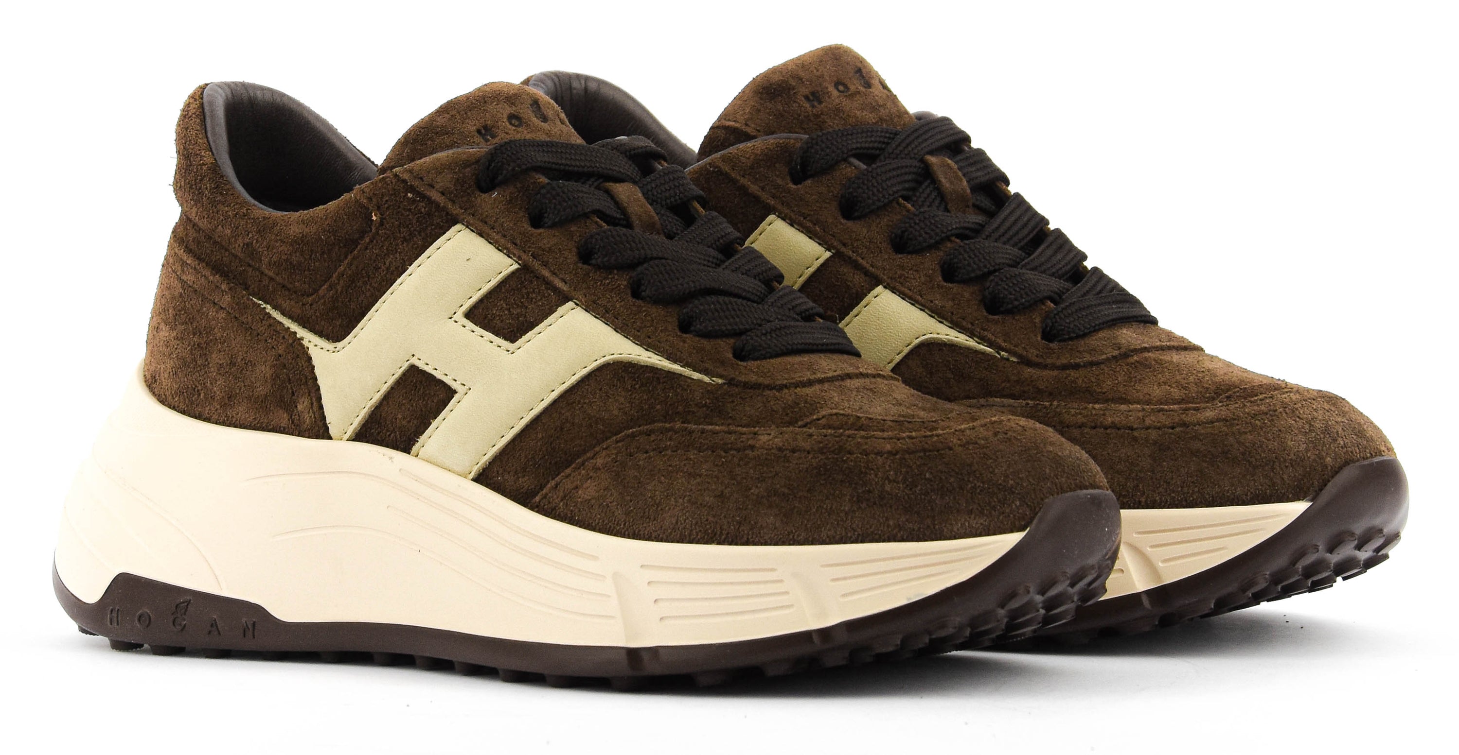 HOGAN HI-FI BROWN SUEDE