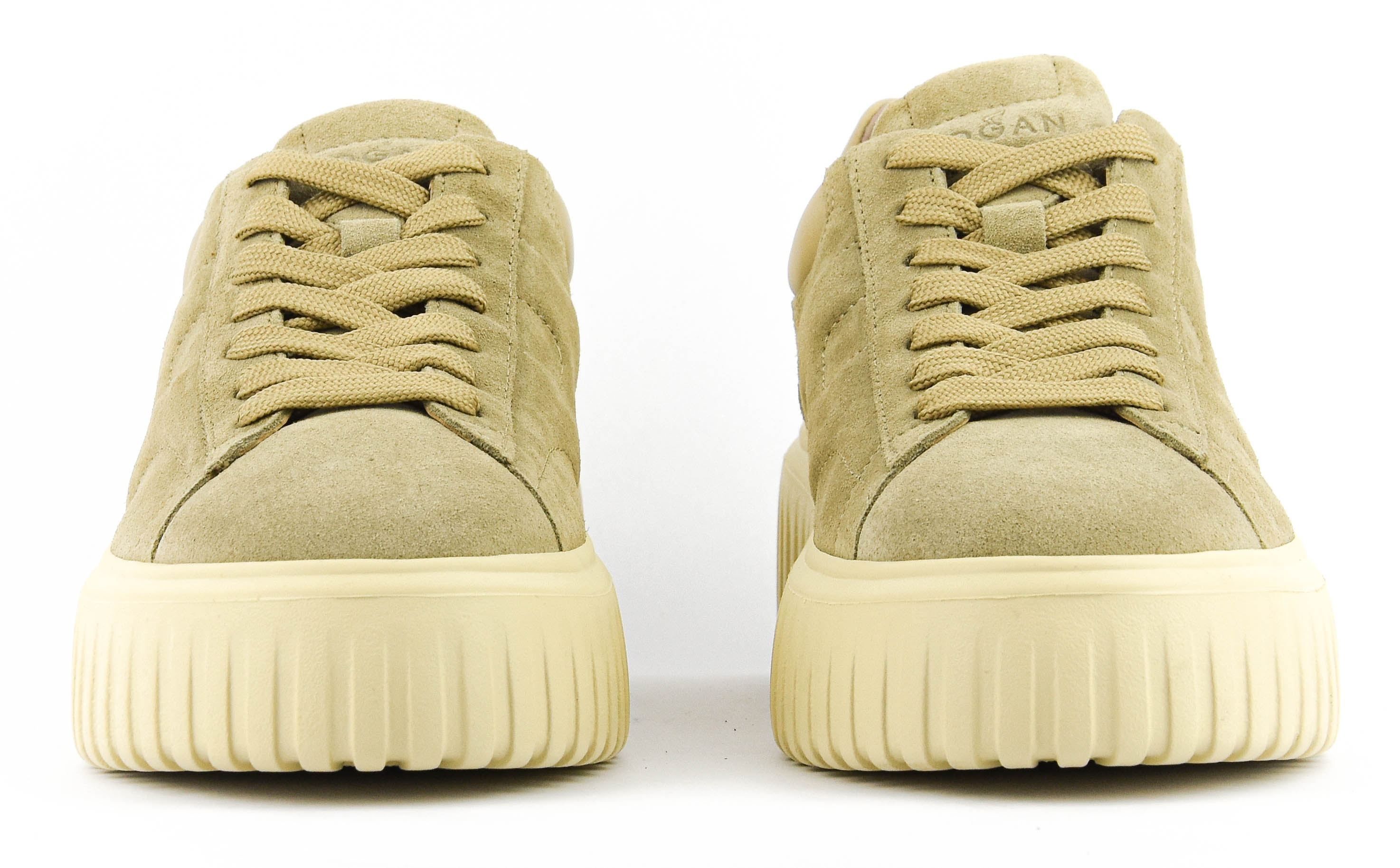 HOGAN H-STRIPES TAUPE SUEDE