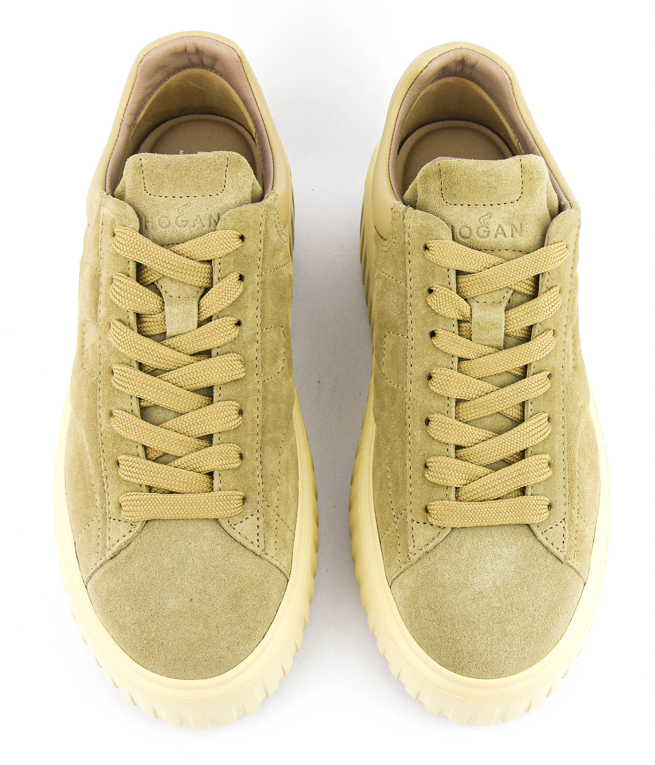 HOGAN H-STRIPES TAUPE SUEDE