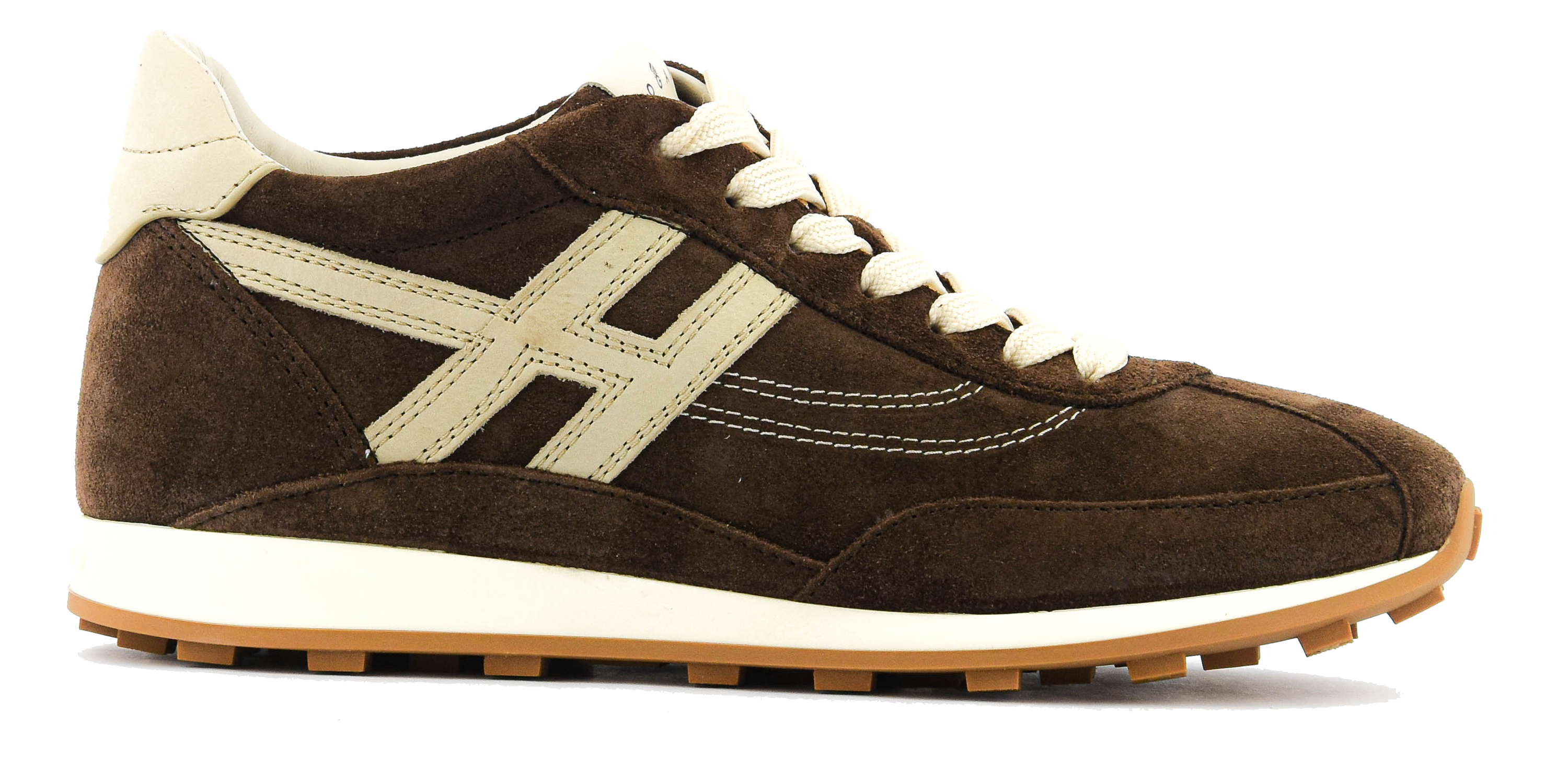 HOGAN ATHLETIC SNEAKER BROWN suede