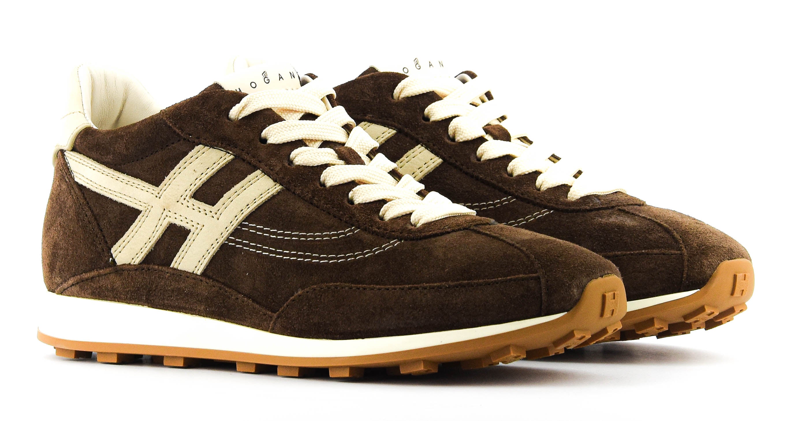 HOGAN ATHLETIC SNEAKER BROWN SUEDE