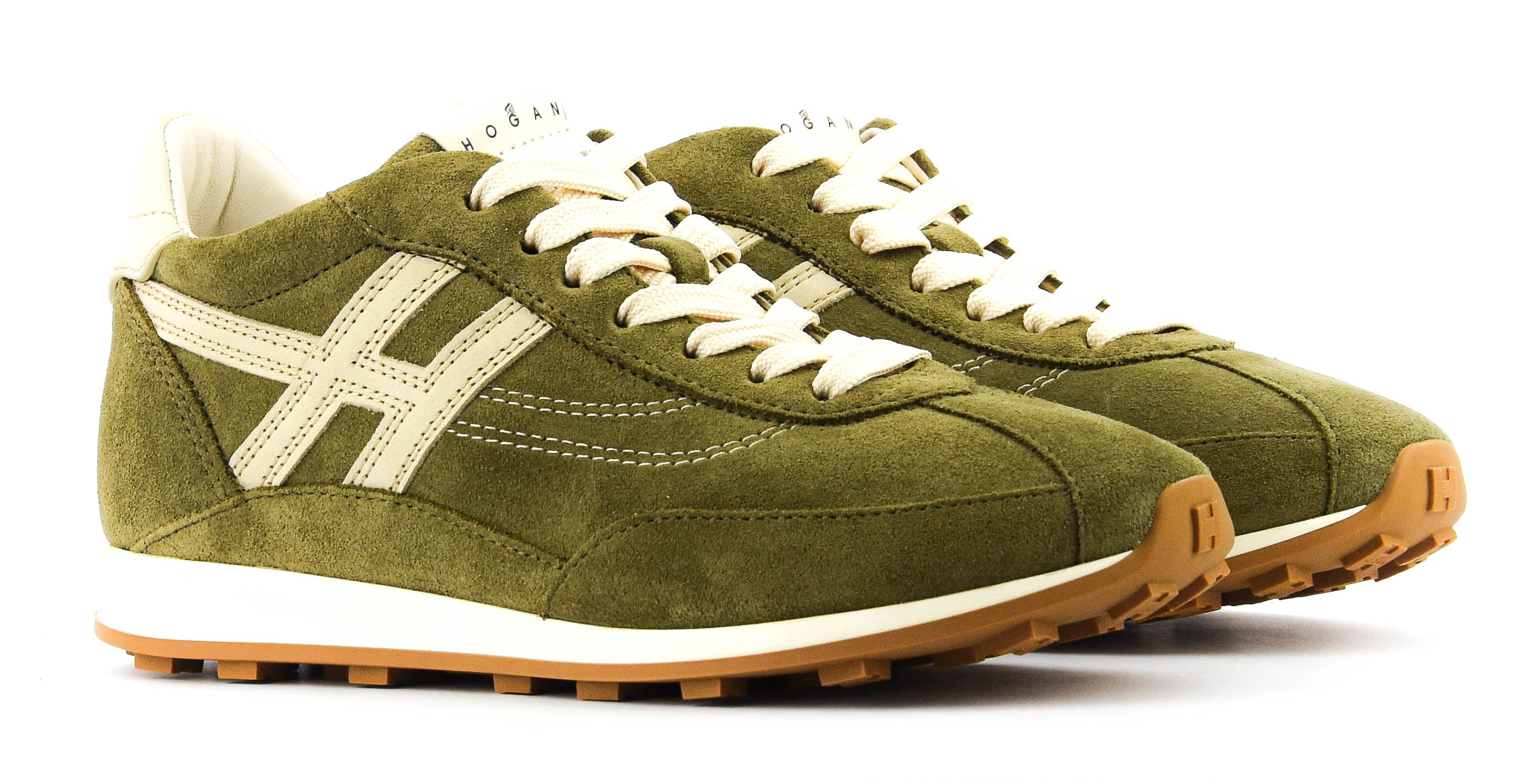 HOGAN ATHLETIC SNEAKER GREEN SUEDE
