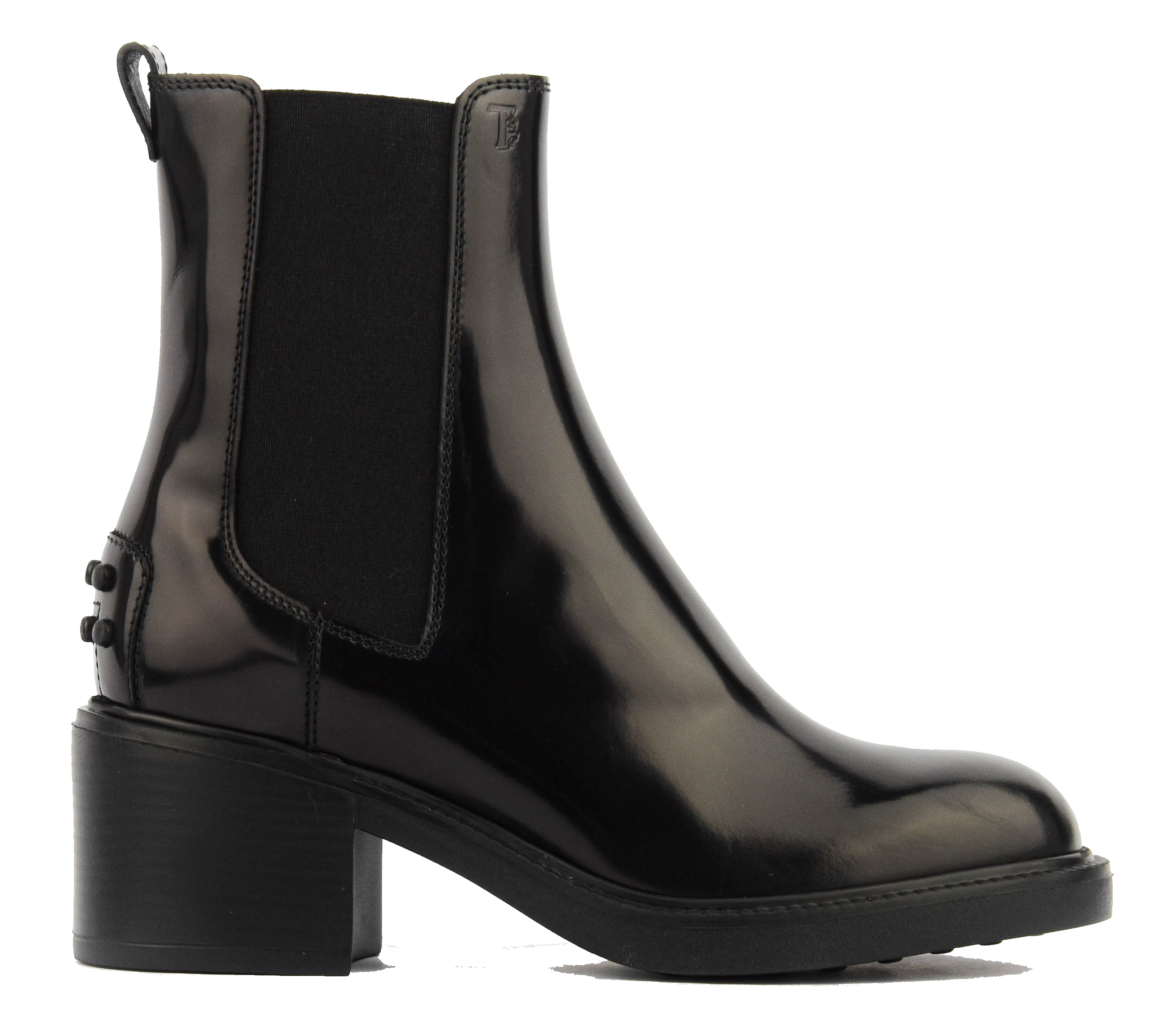 TODS ANKLE BOOT HIGH SHINE BLACK