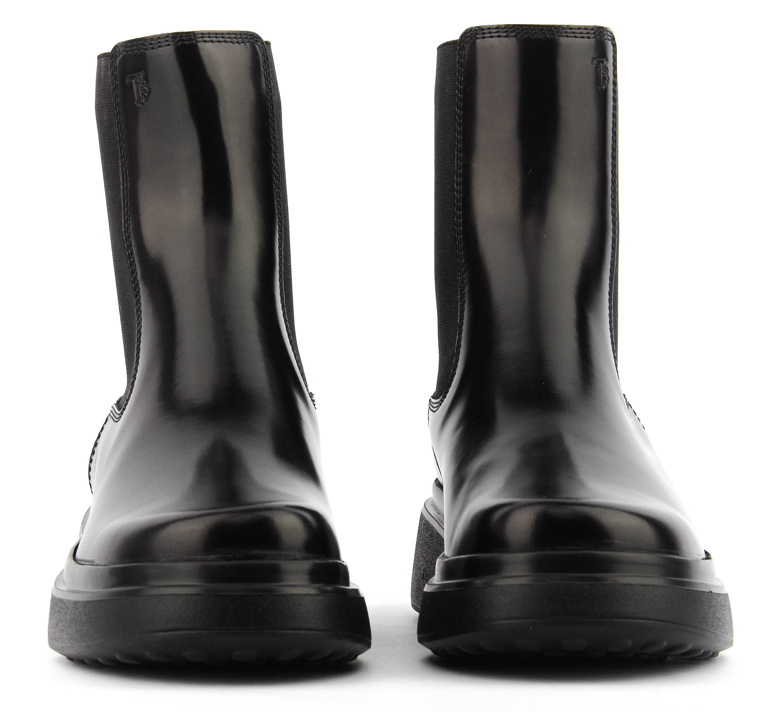 TODS CHELASEABOOT BLACK HIGH SHINE