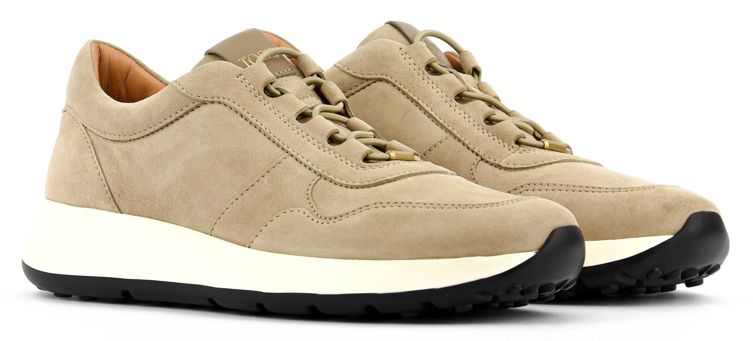 TODS RED DOT SNEAKER GREY SUEDE